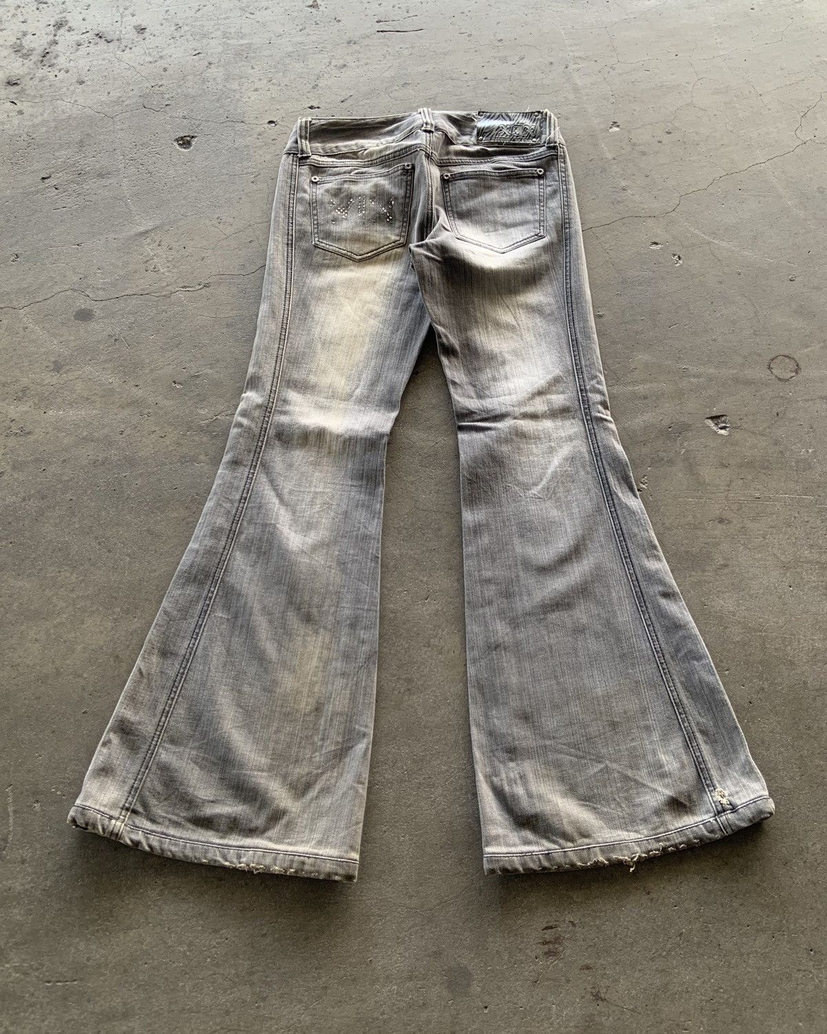 If Six Was Nine × Japanese Brand × Le Grande Bleu (L.G.B.) (SOLD OUT)2000s Ifsixwasnine Lgb Style Flared Jeans Size US 30 / EU 46 - 4 Thumbnail