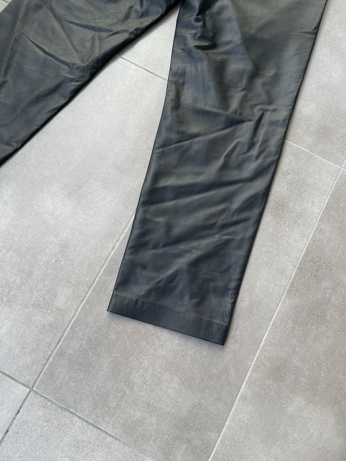 Han Kjobenhavn !DS! FW22 Han Kjobenhavn Single Suit Black Leather Trousers Size US 34 / EU 50 - 12 Thumbnail