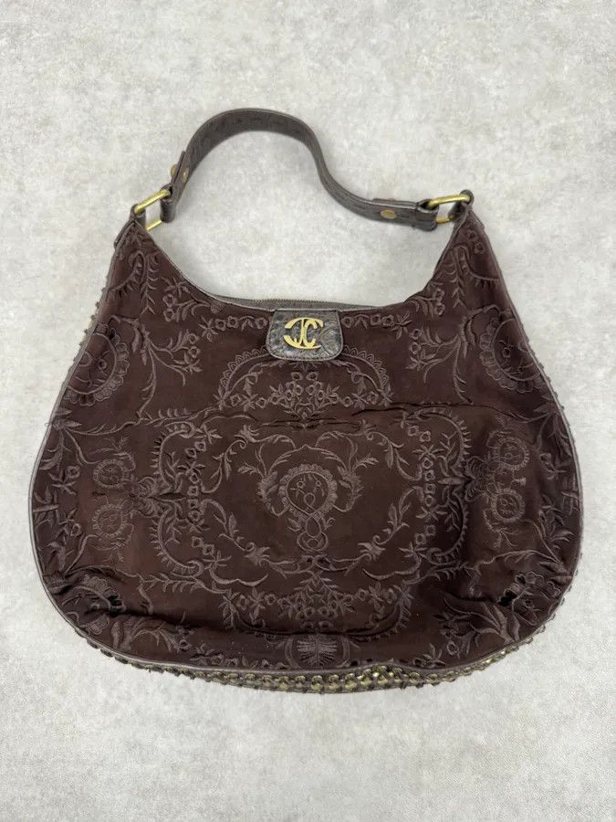 Roberto Cavalli AW2007 Cavalli Brown Embroided Chain Handle Bag Size ONE SIZE - 6 Thumbnail