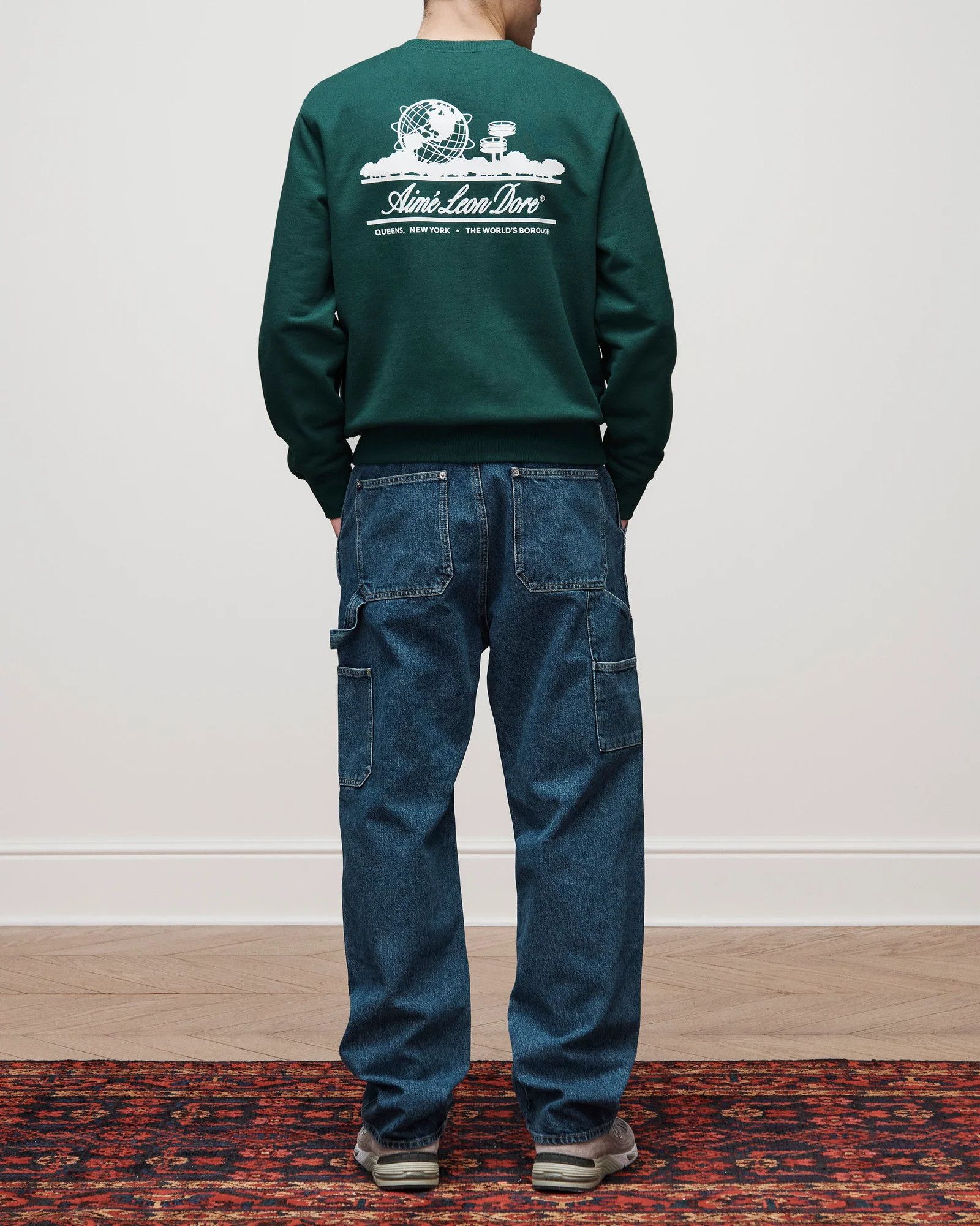 Aime Leon Dore o1mle0725 Denim Carpenter Pant in Mid Wash Size US 30 / EU 46 - 3 Thumbnail