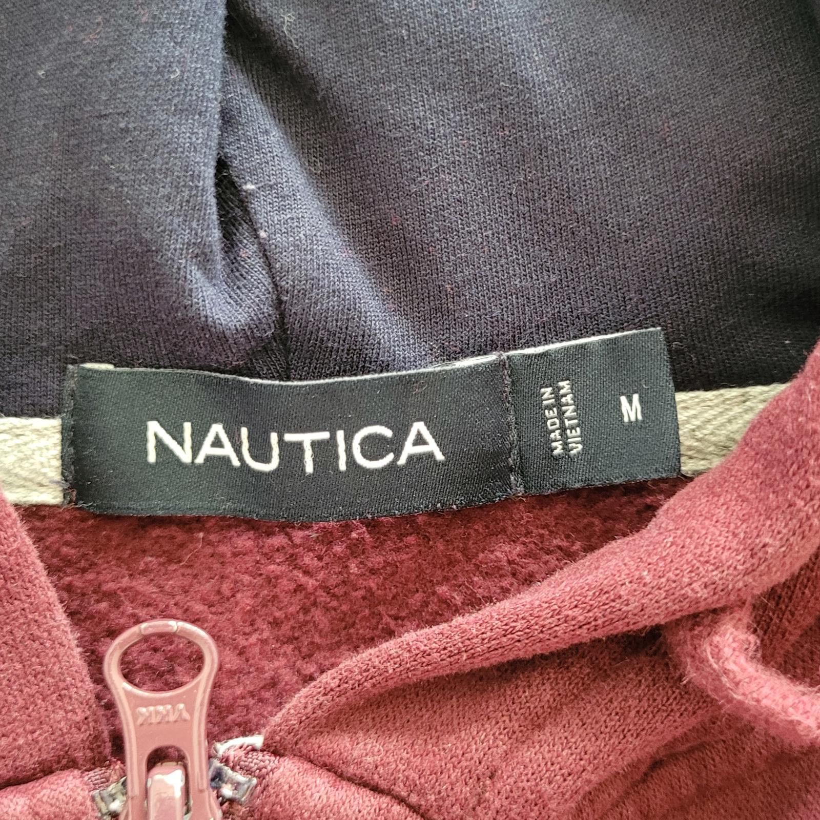 Nautica Nautica Medium Hoodie Maroon Full Zip Logo on Sleeve Size US M / EU 48-50 / 2 - 4 Thumbnail