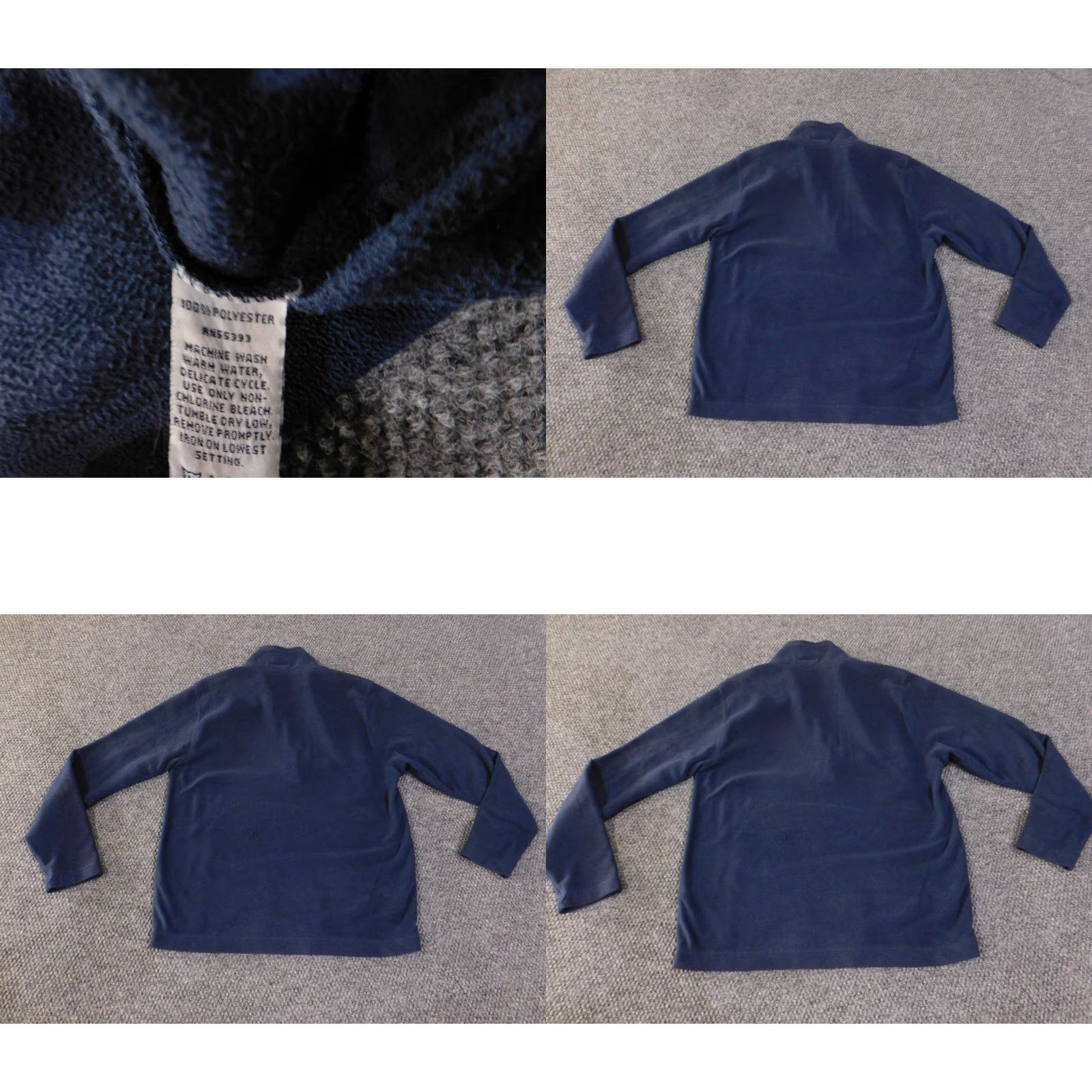 Disney Disney fleece pullover Womens Medium navy half zip embroidered travel vacation Crew Neck Zip Hoodie Size M / US 6-8 / IT 42-44 - 8 Thumbnail