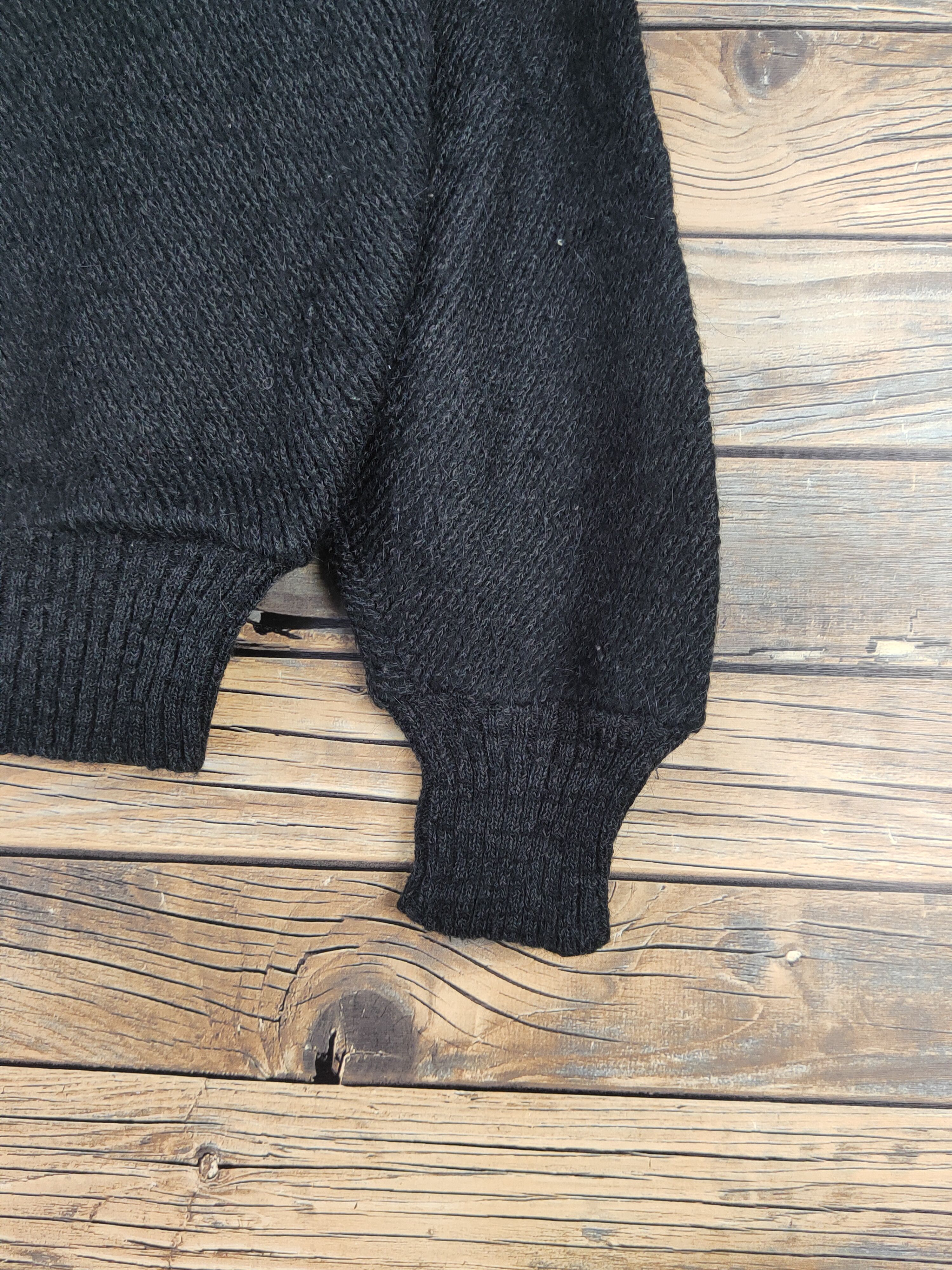 Homespun Knitwear Japanese Brand Black Knitwear Sweatshirts #W1234 Size M / US 6-8 / IT 42-44 - 6 Thumbnail
