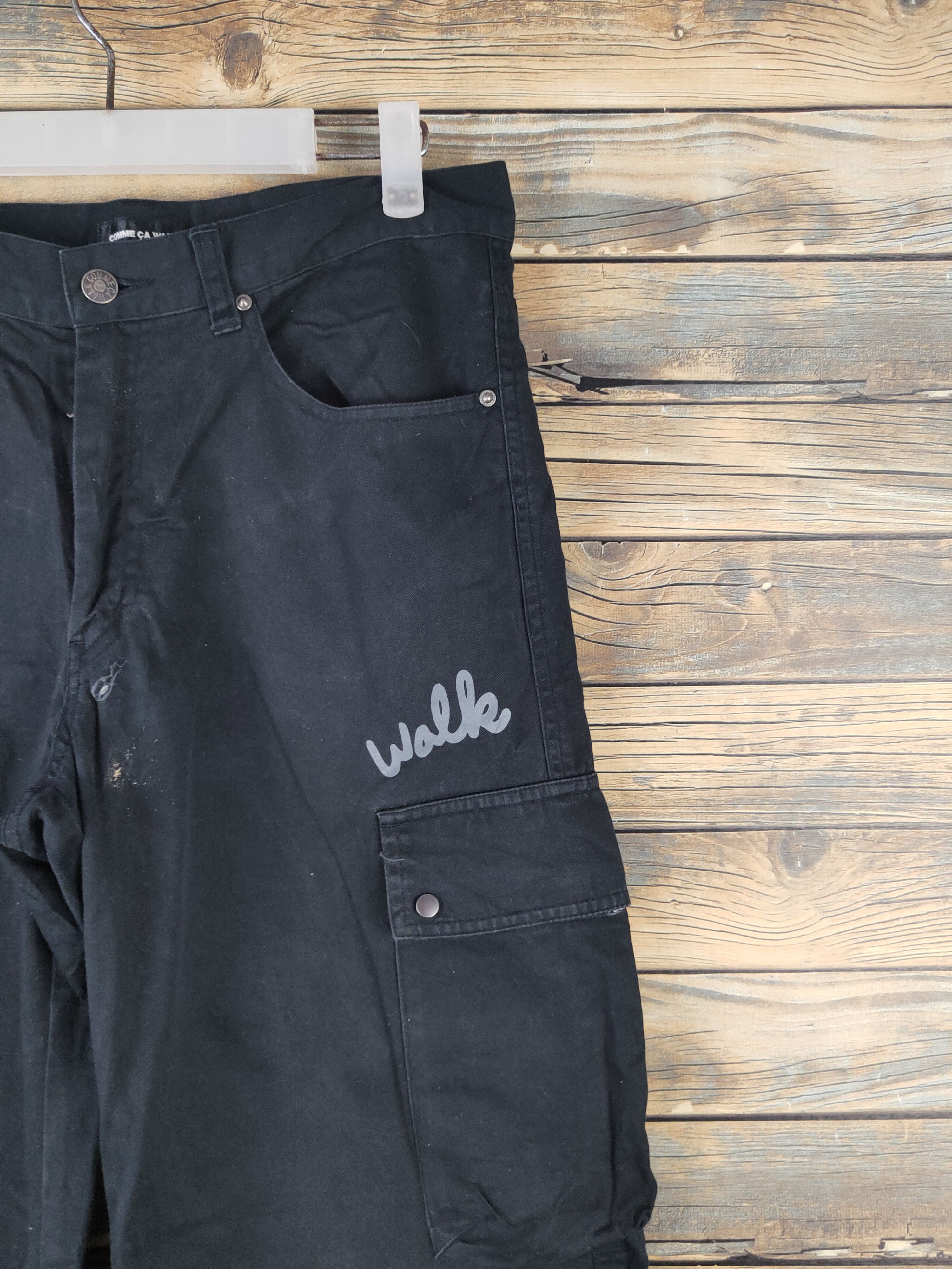 Japanese Brand DL Comme Ca Walk Black Multipocket Cargo Pants #1476 Size US 30 / EU 46 - 6 Thumbnail