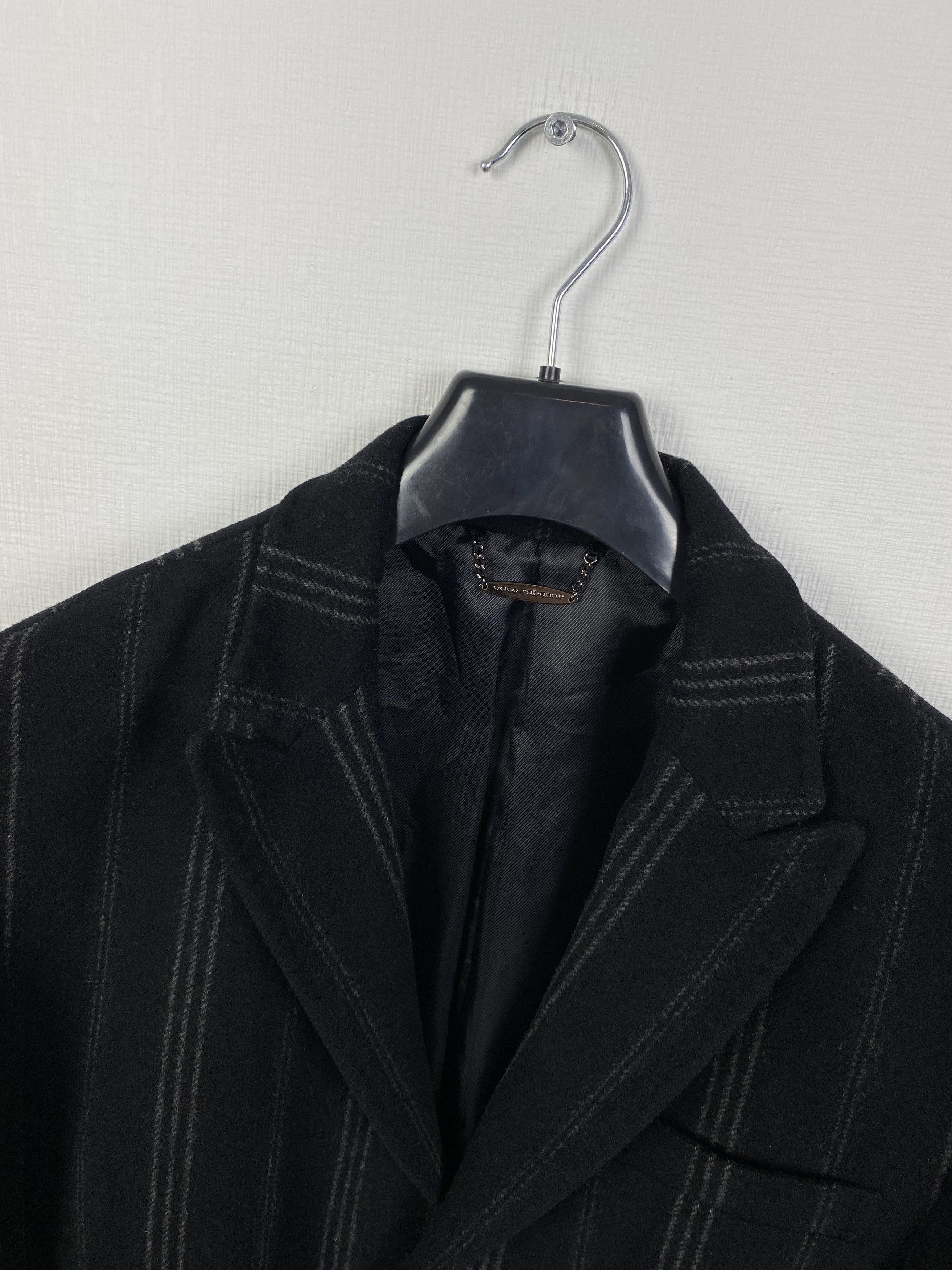 Designer Paco Rabanne Men Wool Striped Coat size M Size US M / EU 48-50 / 2 - 2 Thumbnail