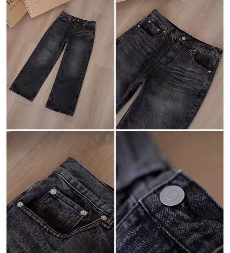 Jean washed faded cleanfit skate punk grunge baggy jeans Size US 38 / EU 54 - 6 Thumbnail