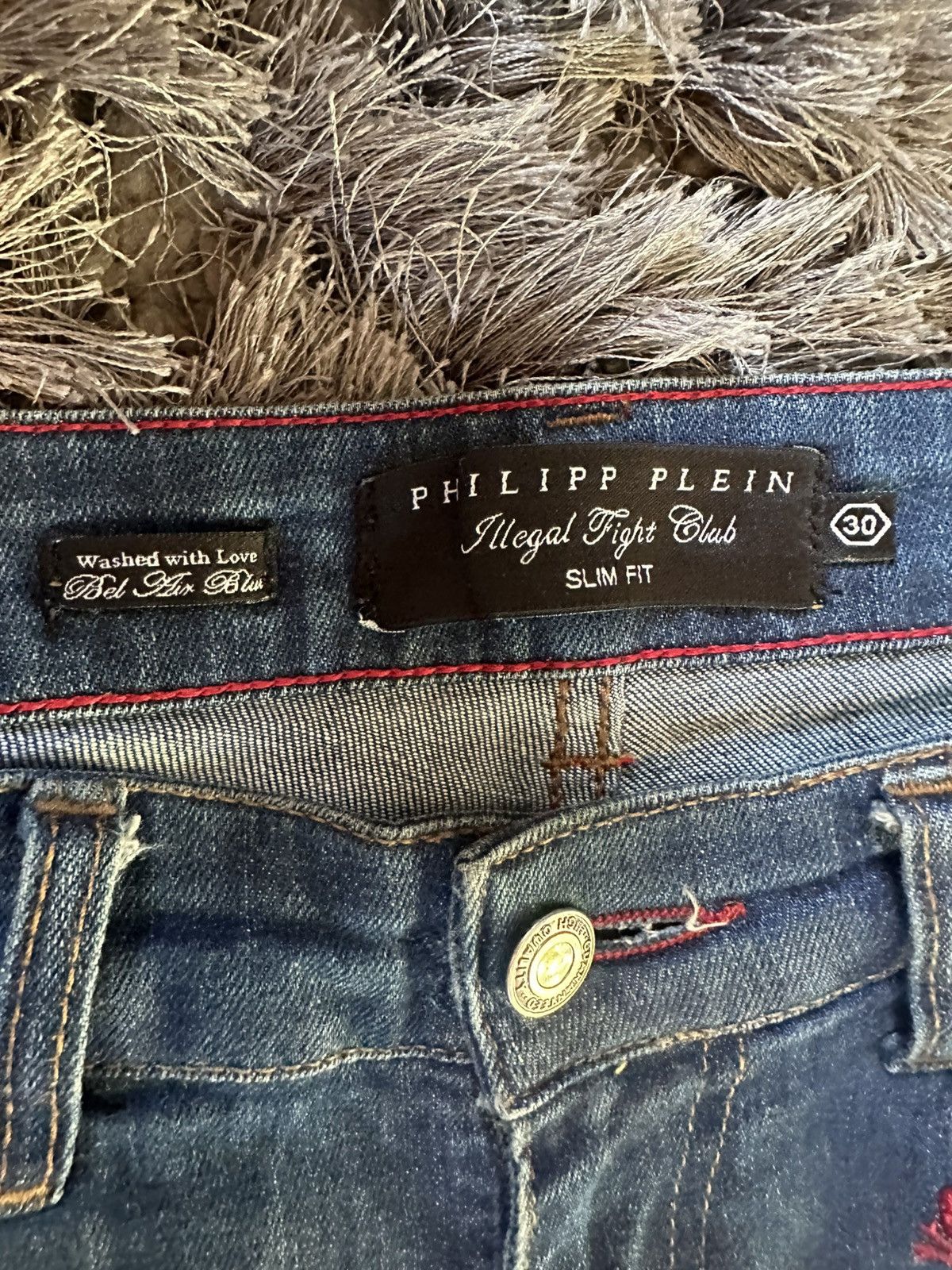 Philipp Plein Phillip Plein Illegal Fight ClubUnited Warriors Skull Denim Size US 30 / EU 46 - 3 Thumbnail