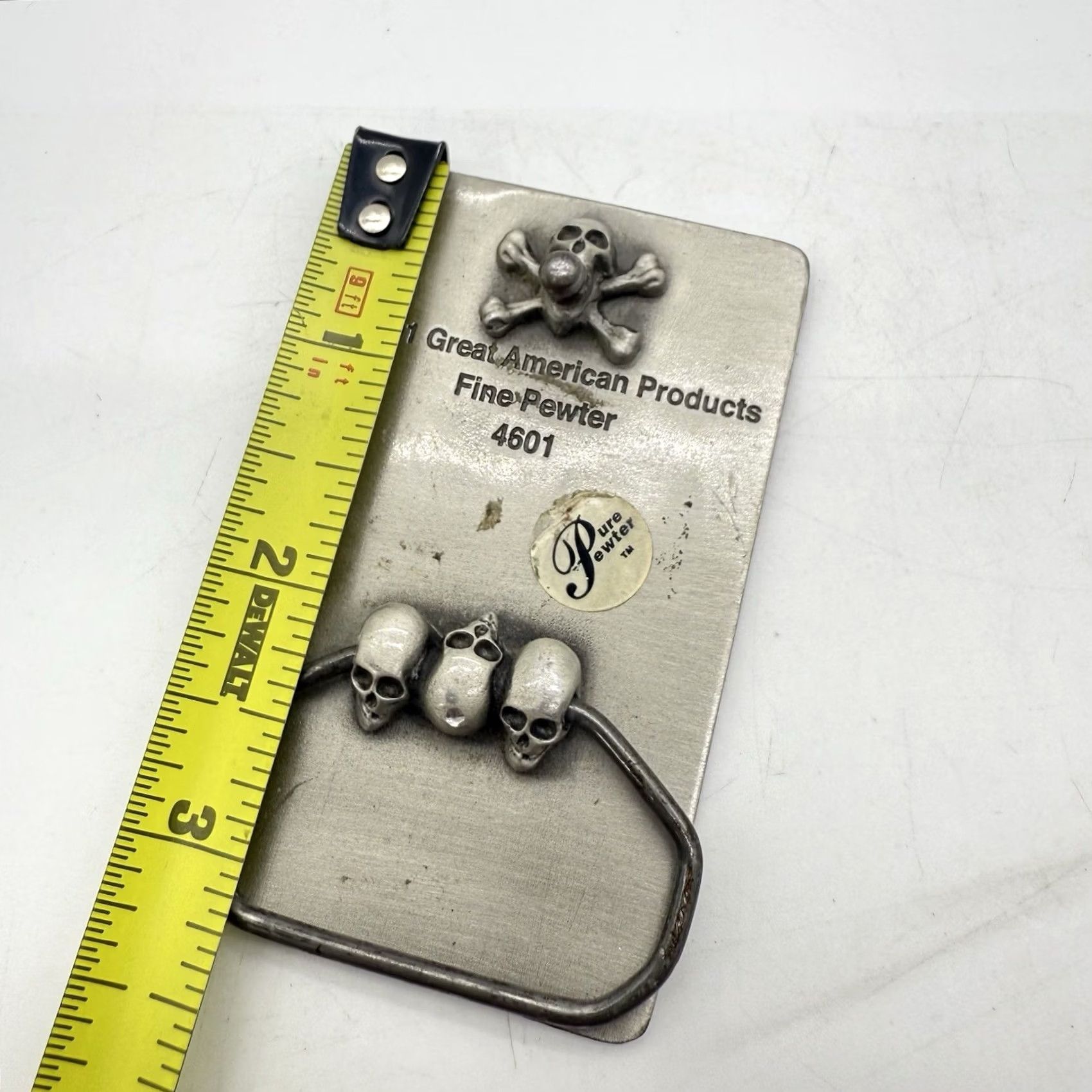 Vintage Great American Products Rock Star Belt Buckle Fine Pewter Silver Tone Black Spell Out Music 1990s-2000s Adult Unisex Size ONE SIZE - 3 Thumbnail