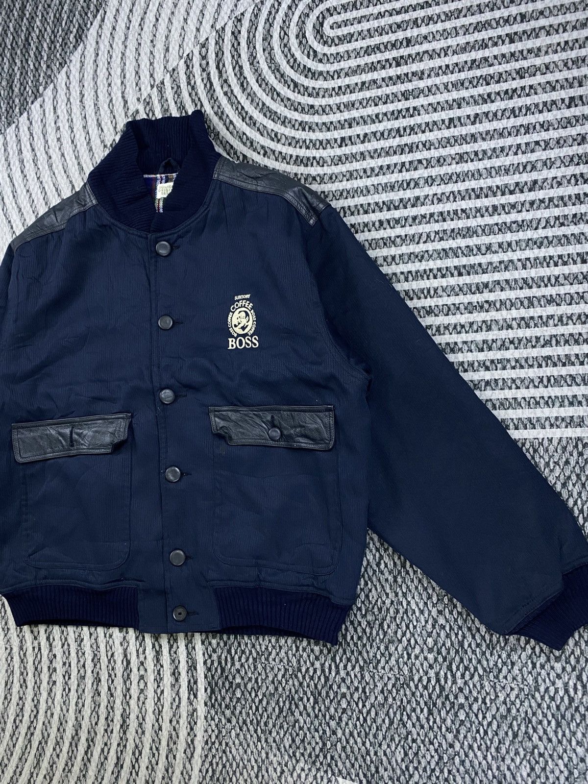 Japanese Brand Vintage Suntory Coffee Boss Bombers Jacket Size US L / EU 52-54 / 3 - 4 Thumbnail