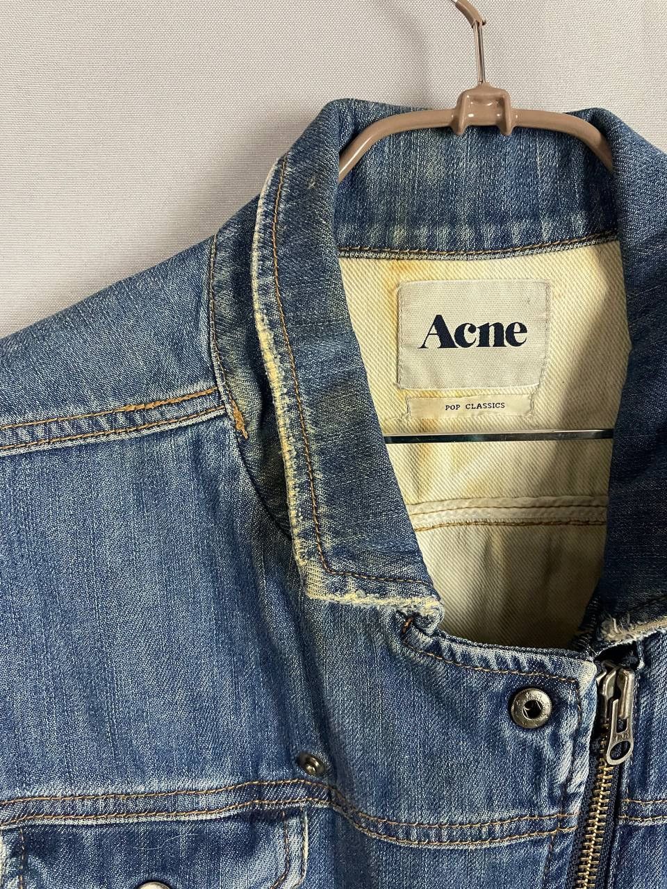 Acne Studios Acne Studios Denim Jacket Pop Classic Size XS / US 0-2 / IT 36-38 - 3 Thumbnail