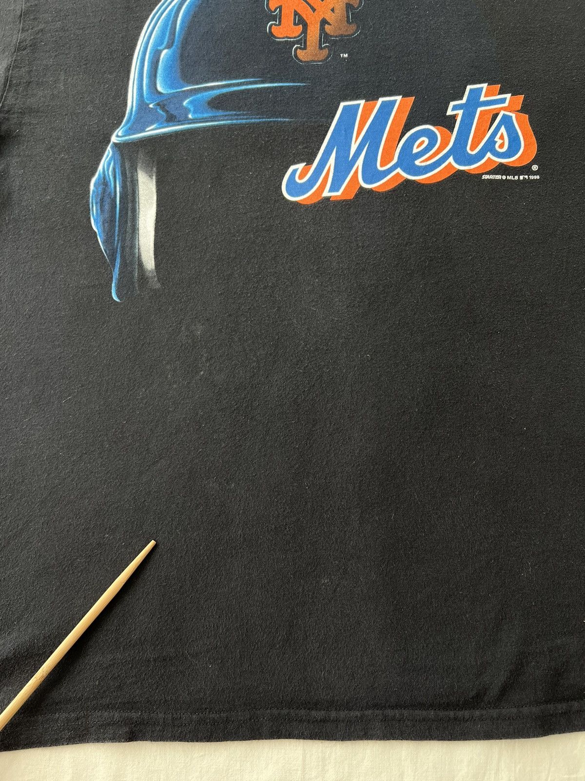 MLB Vintage 1998 New York Mets MLB Baseball Black T-shirt Size US L / EU 52-54 / 3 - 7 Thumbnail