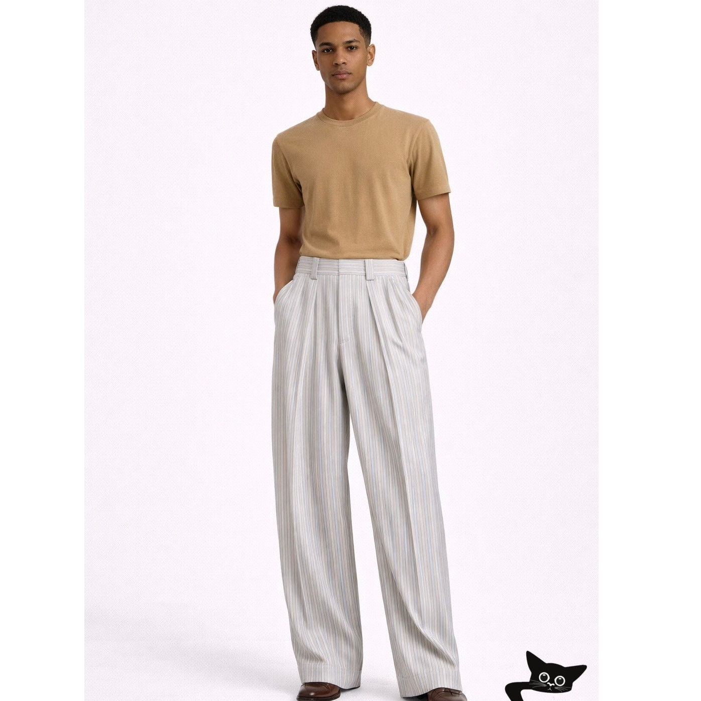 King & Tuckfield NWT King & Tuckfield Horizon Stripe Wide Leg Trouser US 30 Size US 30 / EU 46 - 2 Thumbnail