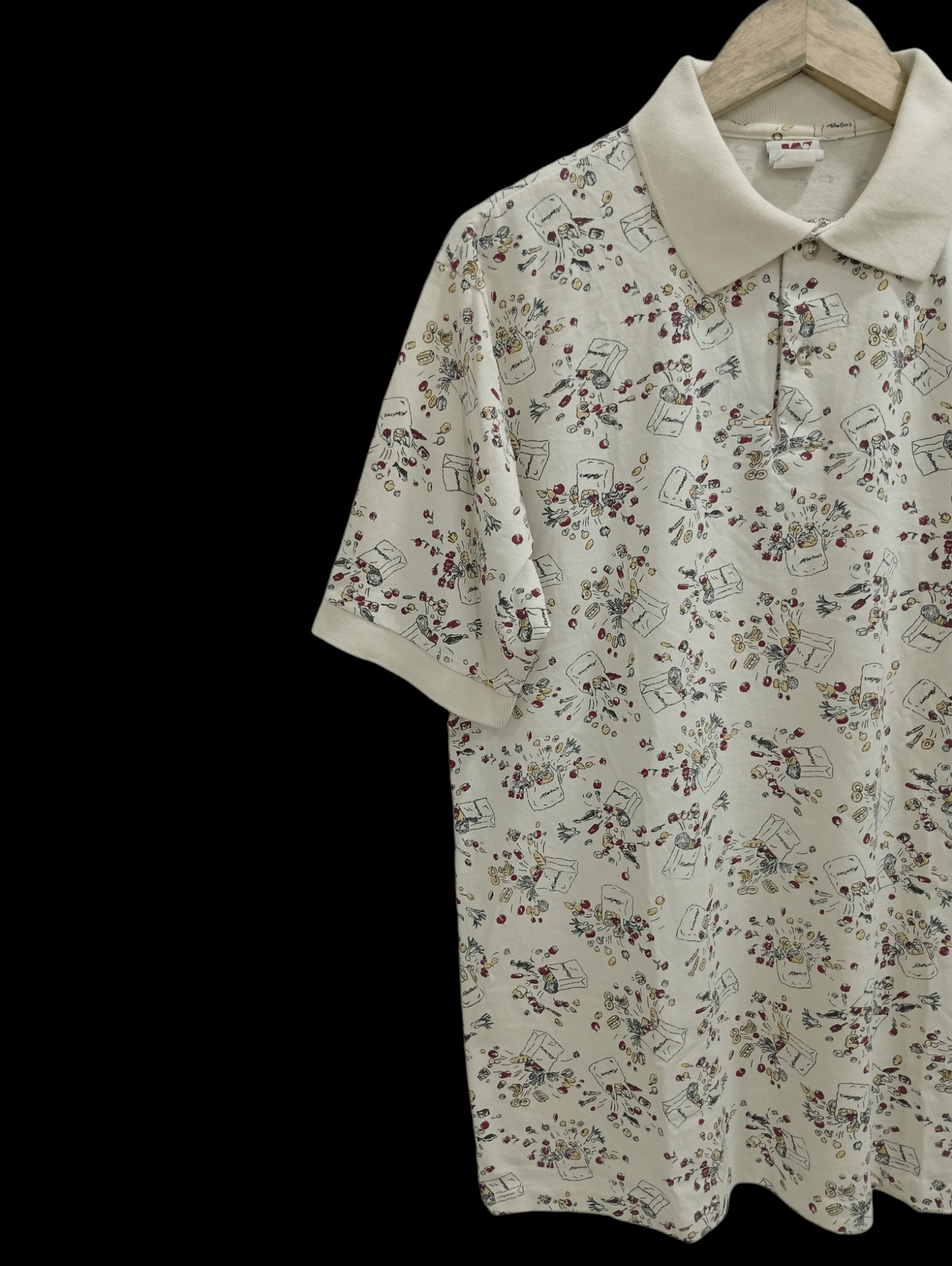 Japanese Brand × Vintage 🔥🔥Vintage Whang Full Print Polo T-Shirt Size US L / EU 52-54 / 3 - 3 Thumbnail
