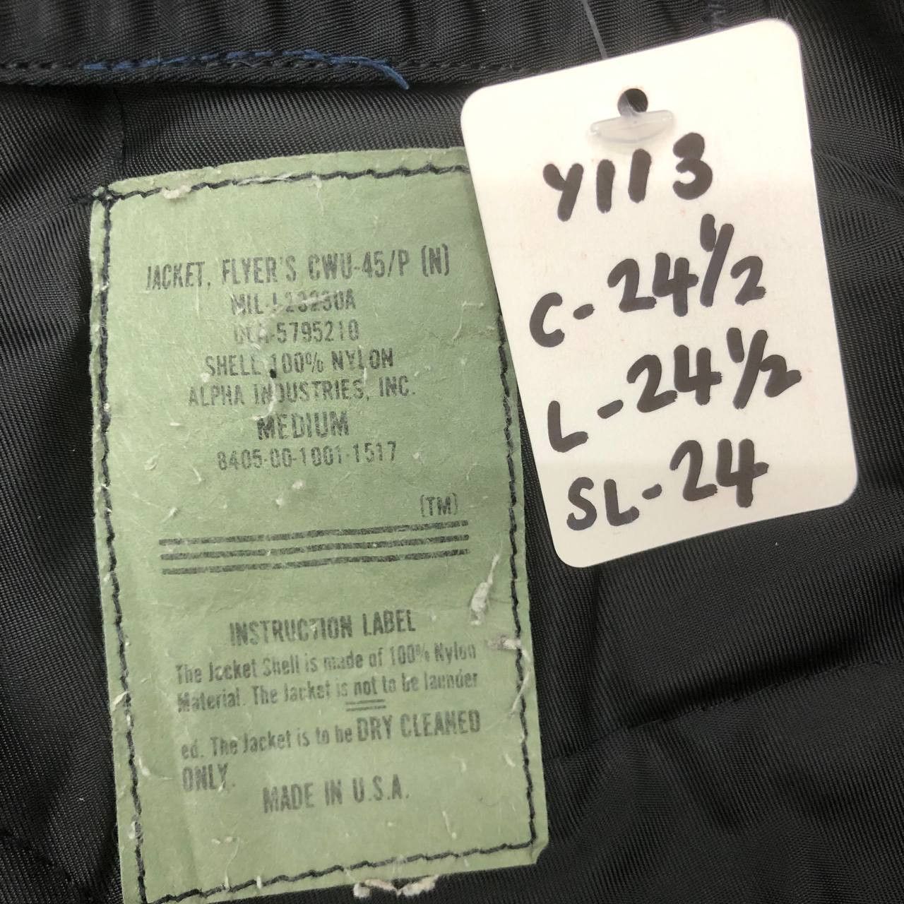 Alpha Industries Y113 VTG ALPHA INDUSTRIES USA FLYER BOMBERS JACKET Size US M / EU 48-50 / 2 - 9 Thumbnail