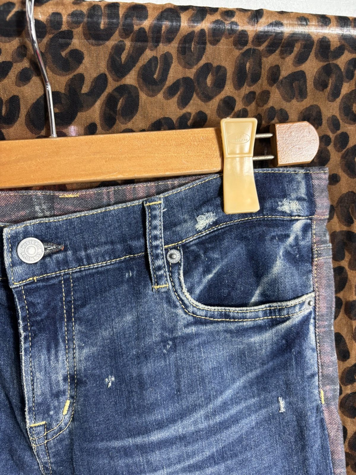 Hysteric Glamour Hysteric Glamour Studs Sexy Girl Patchwork Denim Skinny Size 31" - 10 Thumbnail