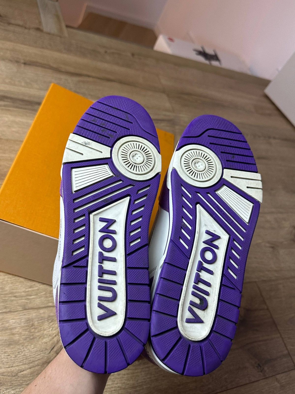 Louis Vuitton Louis Vuitton Trainer Purple Stripe Size US 10 / EU 43 - 5 Thumbnail
