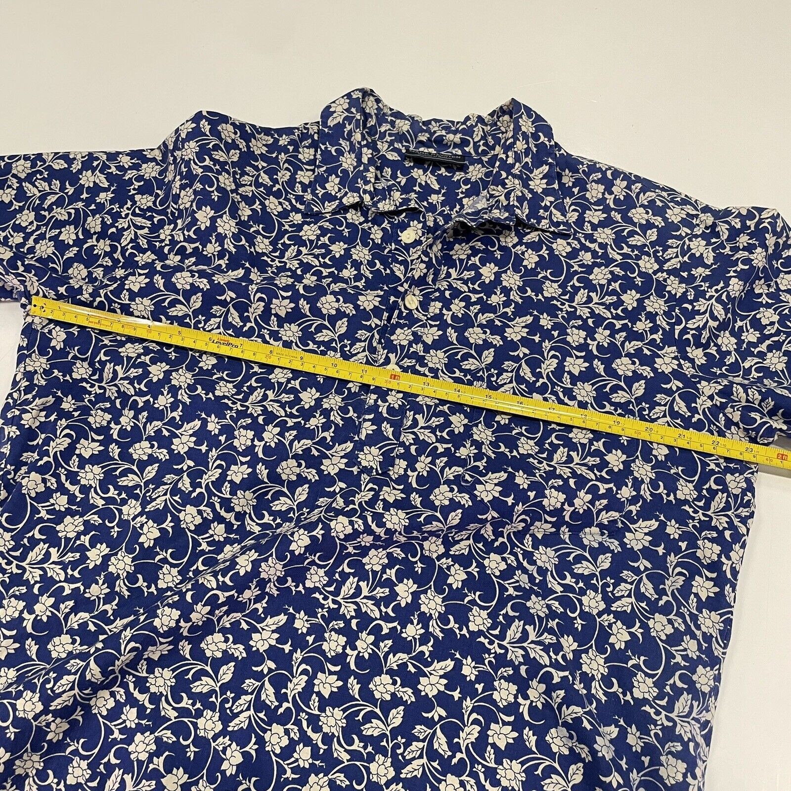 Duke Kahanamoku VTG Mark Raysten Blue Hawaiian Shirt Floral Vine Pullover Size US L / EU 52-54 / 3 - 6 Thumbnail