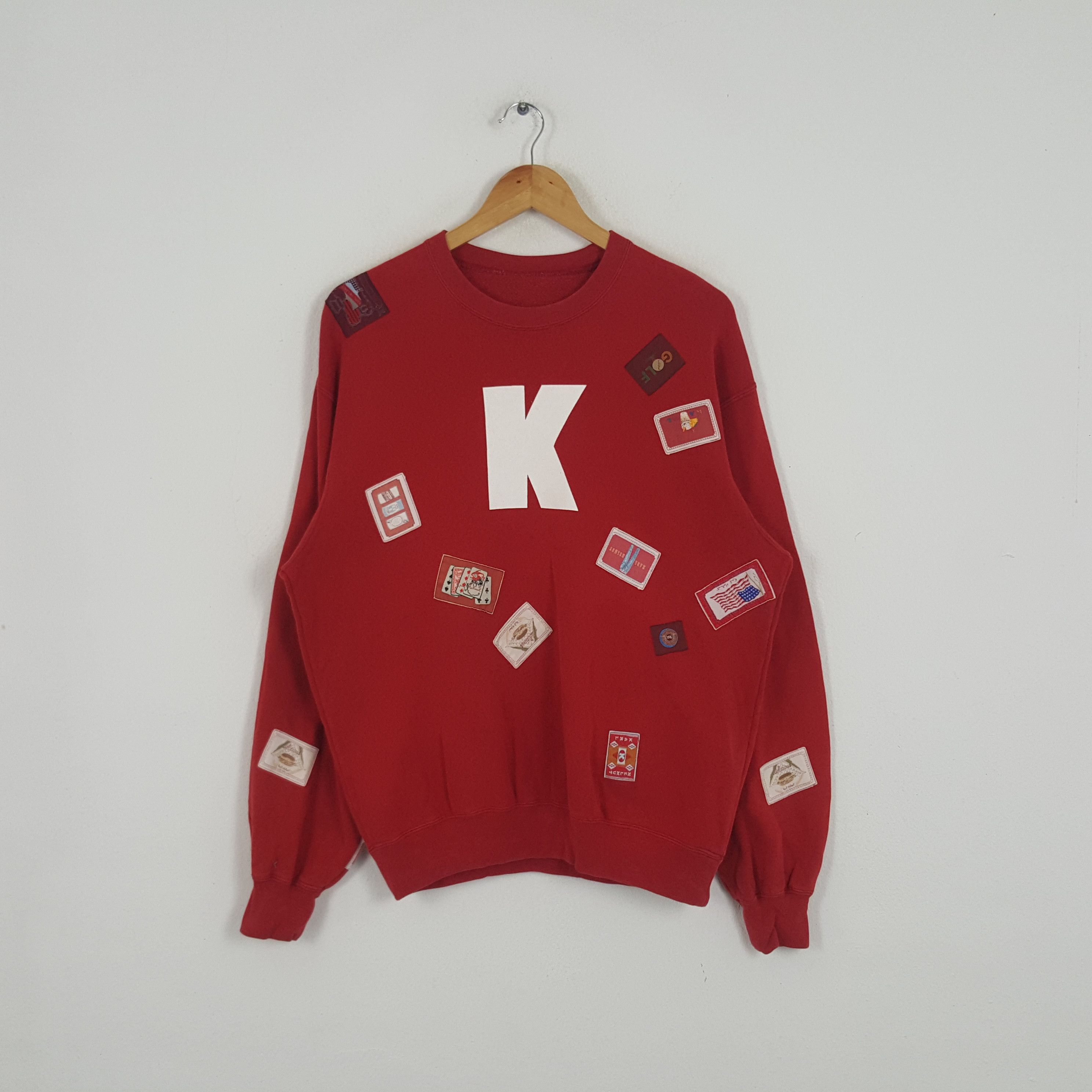 Karl Helmut × Vintage Vintage Karl Helmut Patches Design Sweatshirt Size US L / EU 52-54 / 3 - 1 Thumbnail