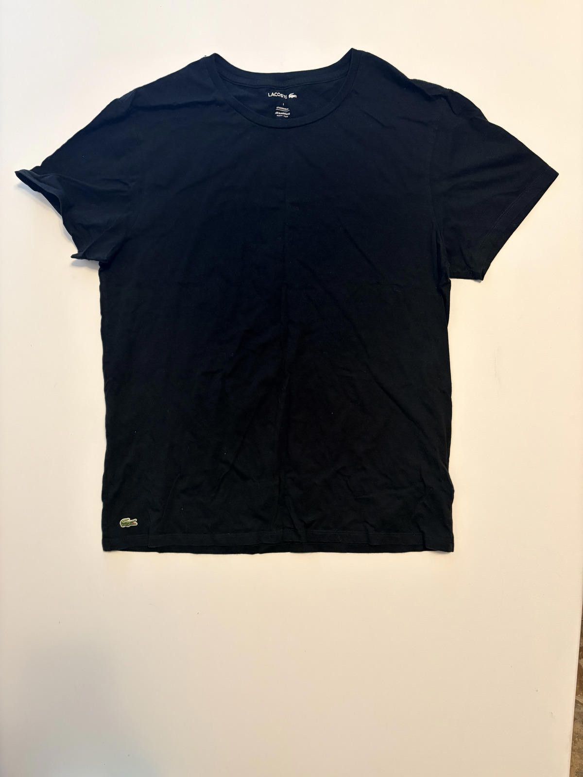 Lacoste Lacoste Men's Large T-Shirts (Set of 4, 3 Blk & 1 Gray) Size US L / EU 52-54 / 3 - 1 Thumbnail