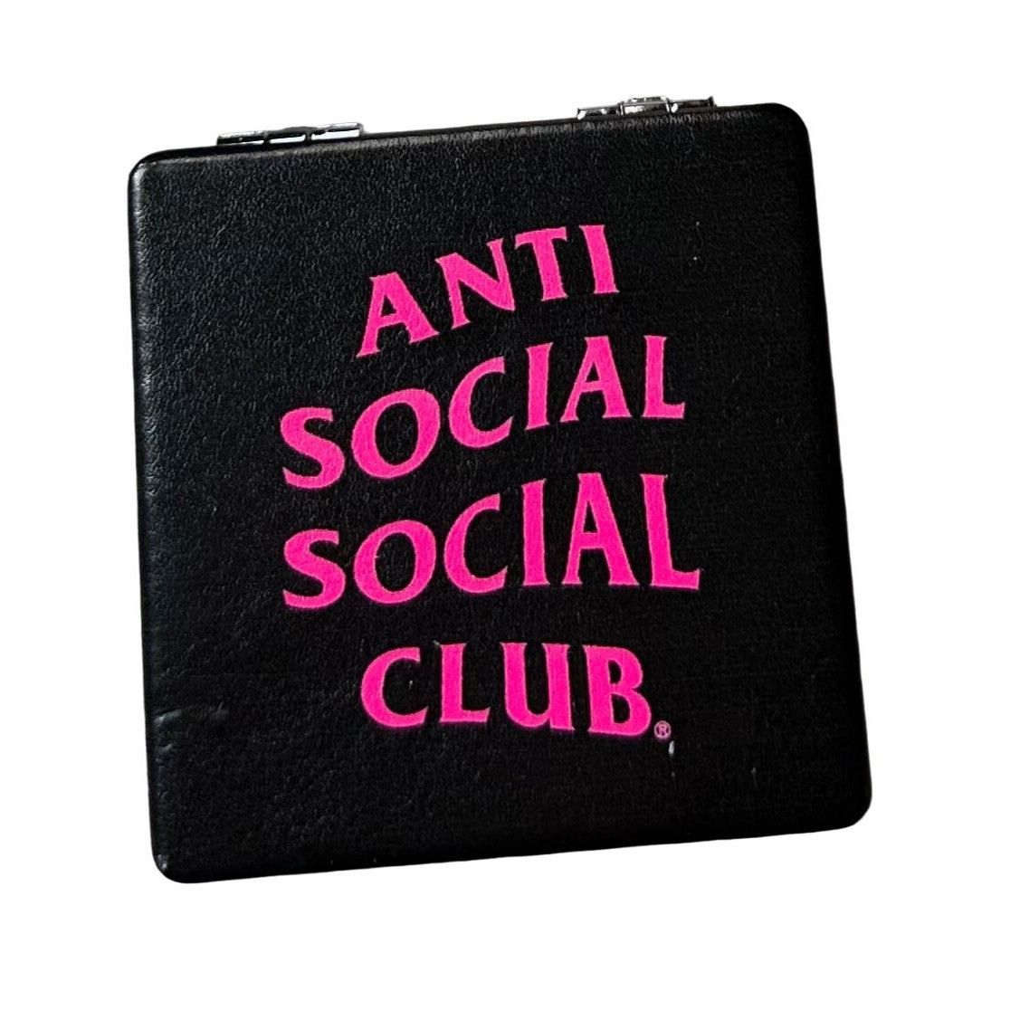 Anti Social Social Club Anti Social Social Club Black Compact Mirror (Pink Logo) Size ONE SIZE - 1 Thumbnail