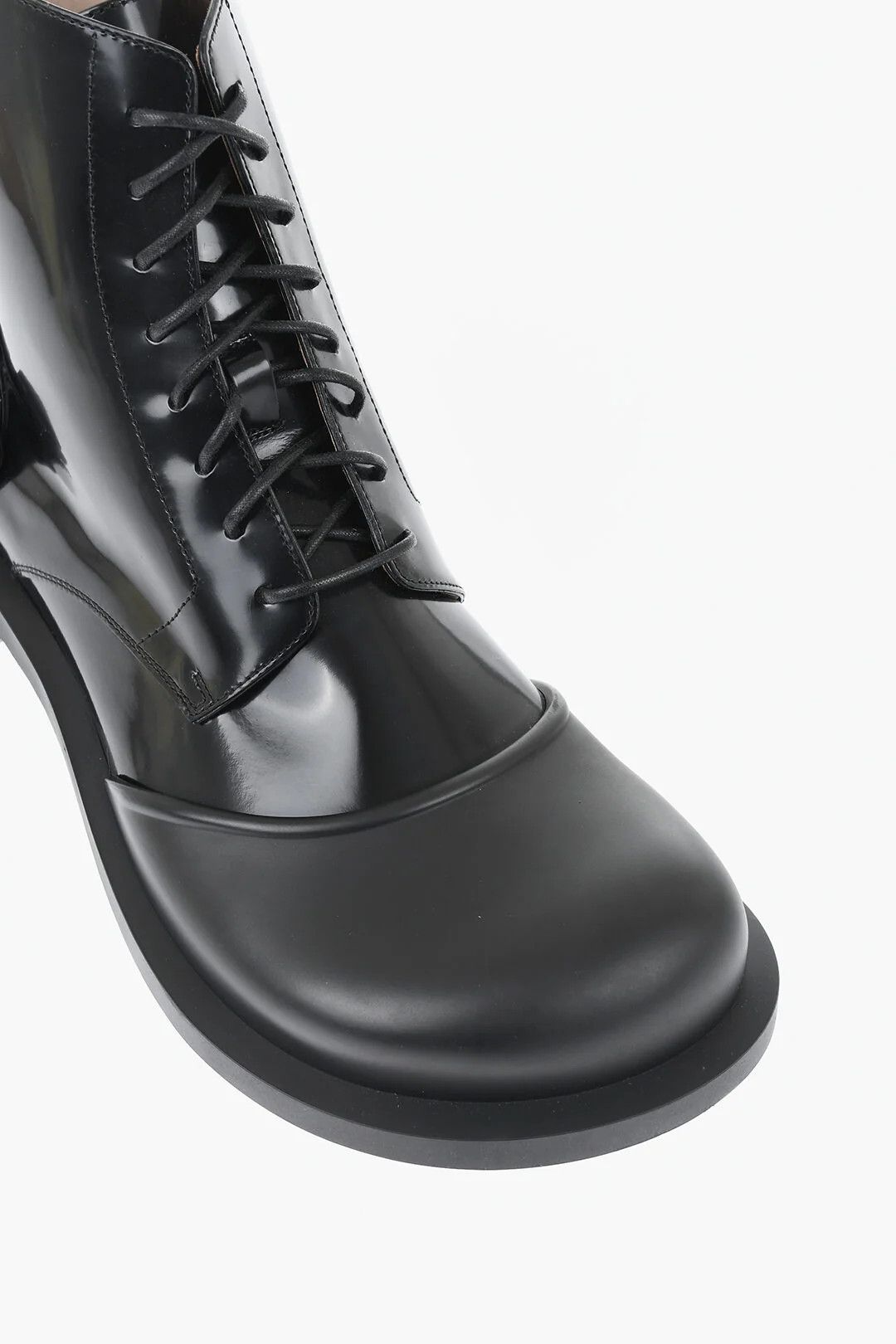 Loewe og1mm0426 Brushed Leather Ankle Boots in Black Size US 10 / EU 43 - 4 Thumbnail