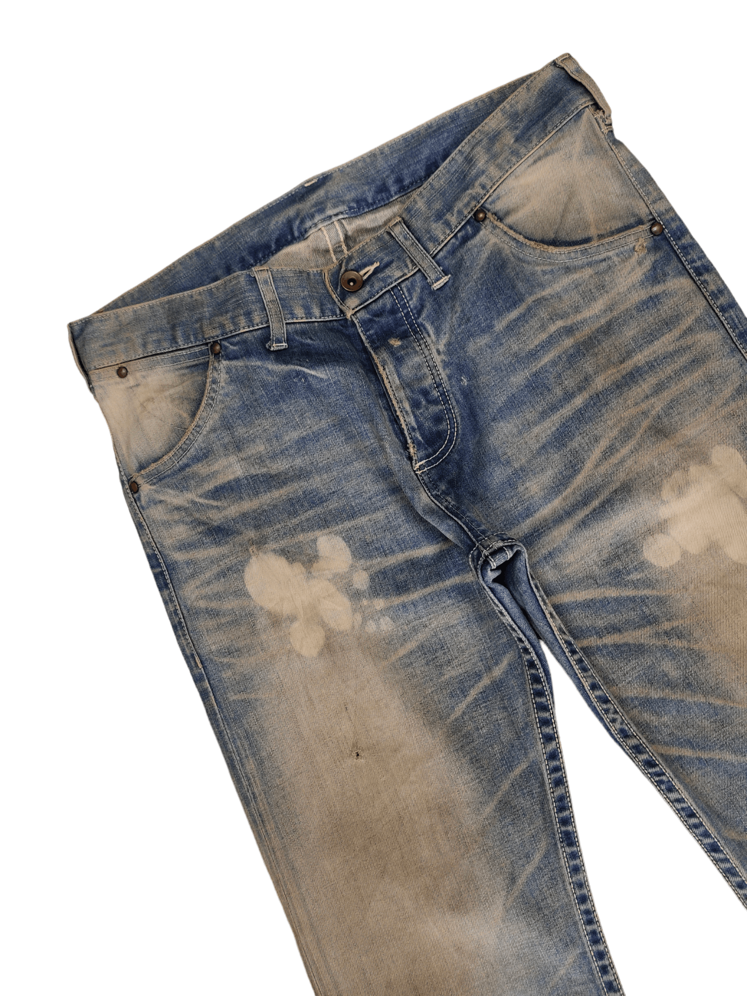 Issey Miyake Flare Jeans Ayuite Issey Miyake Distress Faded Bootcut Y2k Size US 34 / EU 50 - 3 Thumbnail