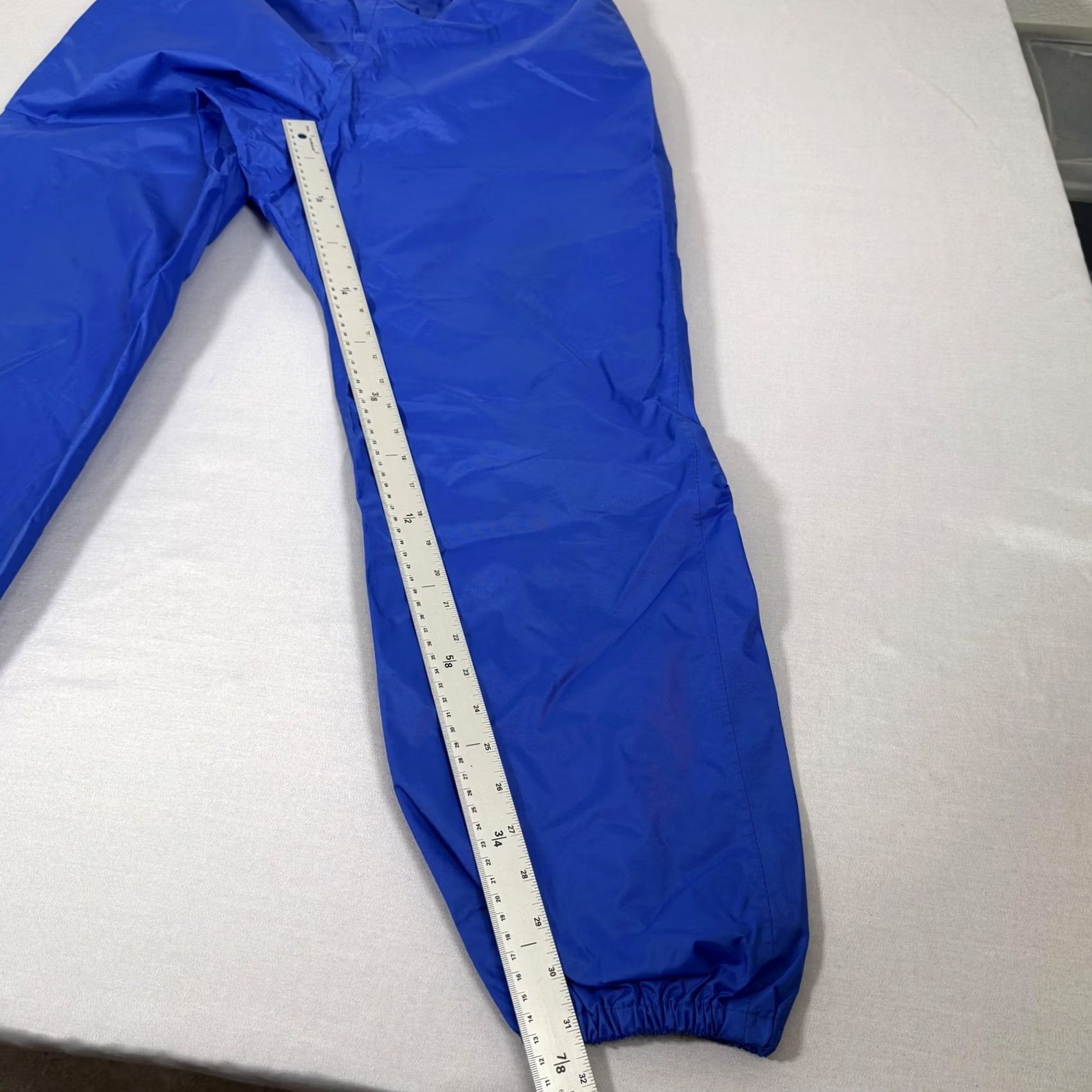 Vintage NRS Mens Medium Blue Rain Pants Nylon Elastic Waist Water Sports Size US 31 - 3 Thumbnail