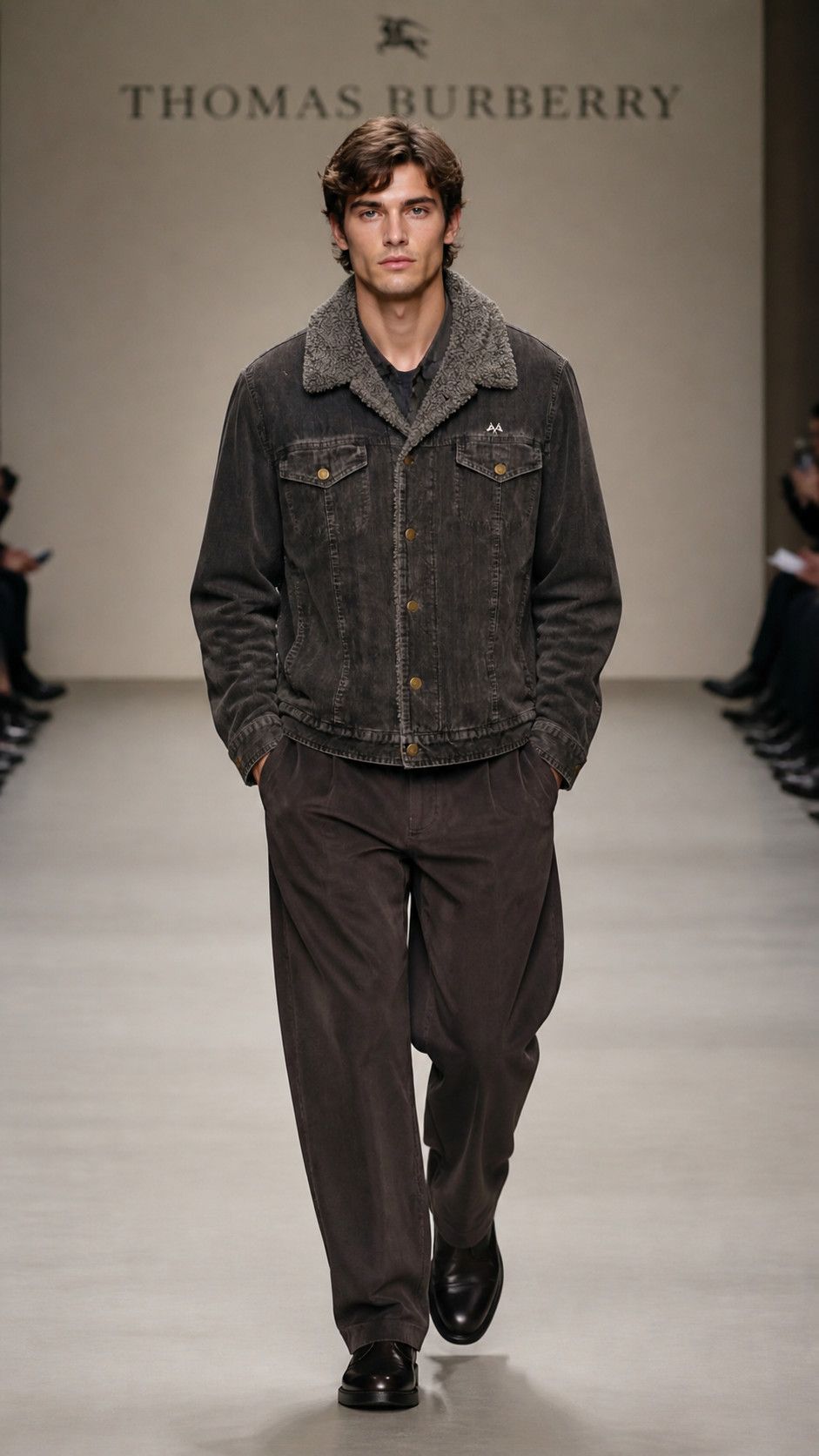 Burberry Thomas Burberry denim and sherpa jacket size xl 54it 56it Size US XL / EU 56 / 4 - 2 Thumbnail