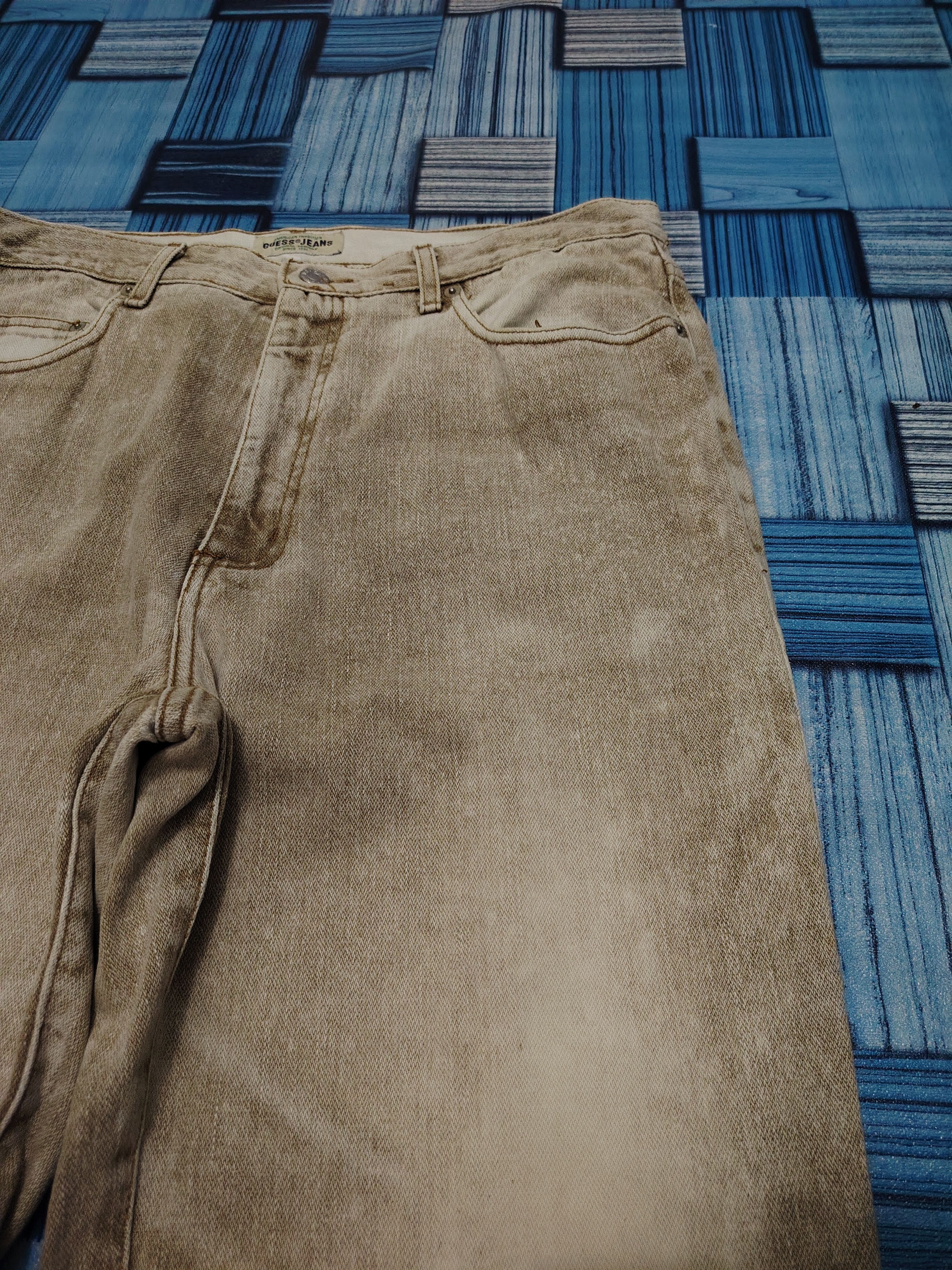 Guess Vtg 90's Guess u.s.a. Distressed Jeans Size US 33 - 3 Thumbnail