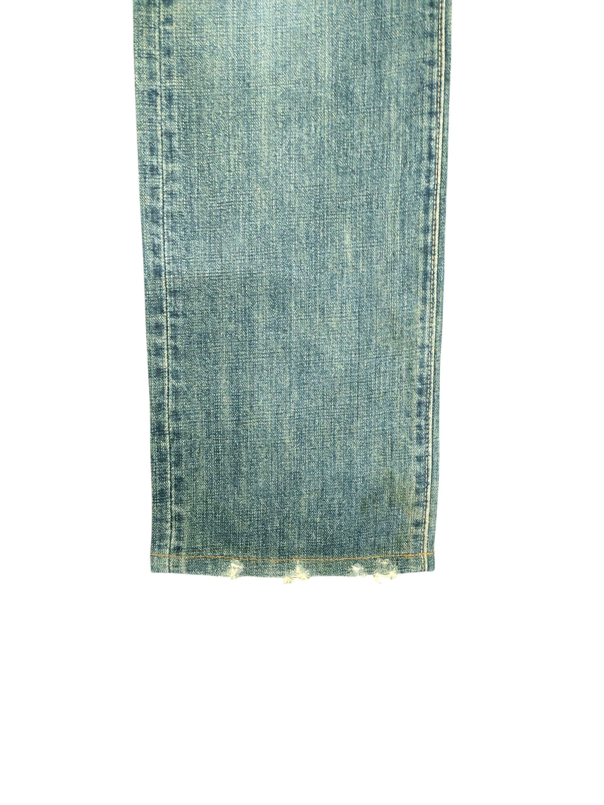 Comme des Garcons × Undercover Quadro Japan Clawmark Distress Faded Denim Jeans Size US 30 / EU 46 - 6 Thumbnail