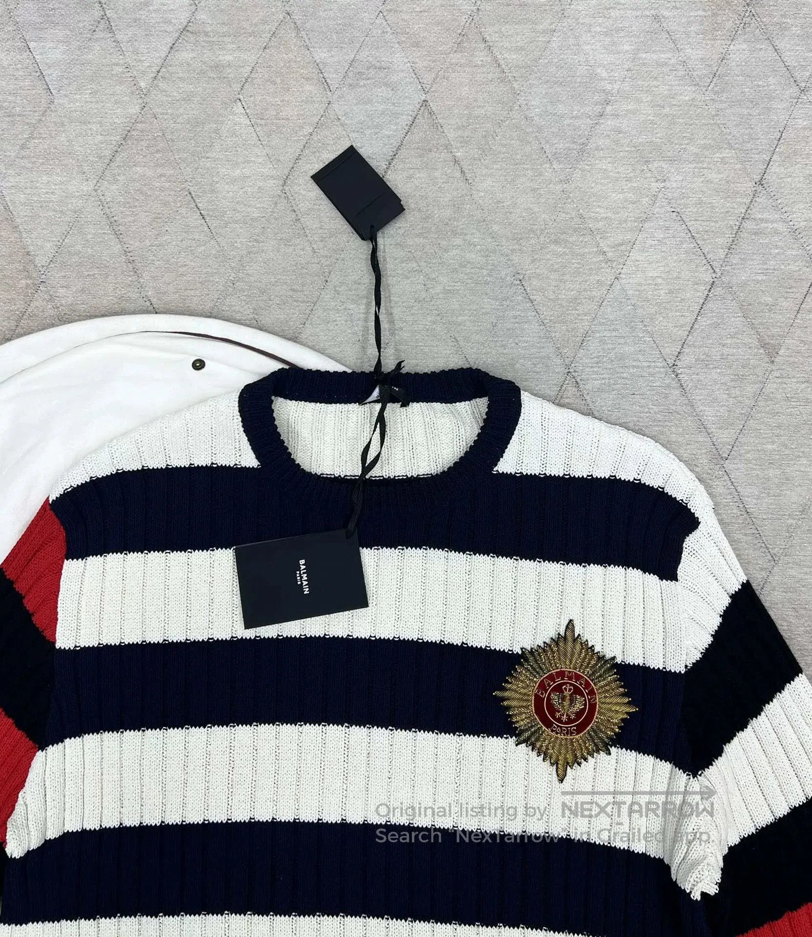 Balmain Balmain Heavy Destruction Wool Sweater. Size US L / EU 52-54 / 3 - 2 Thumbnail