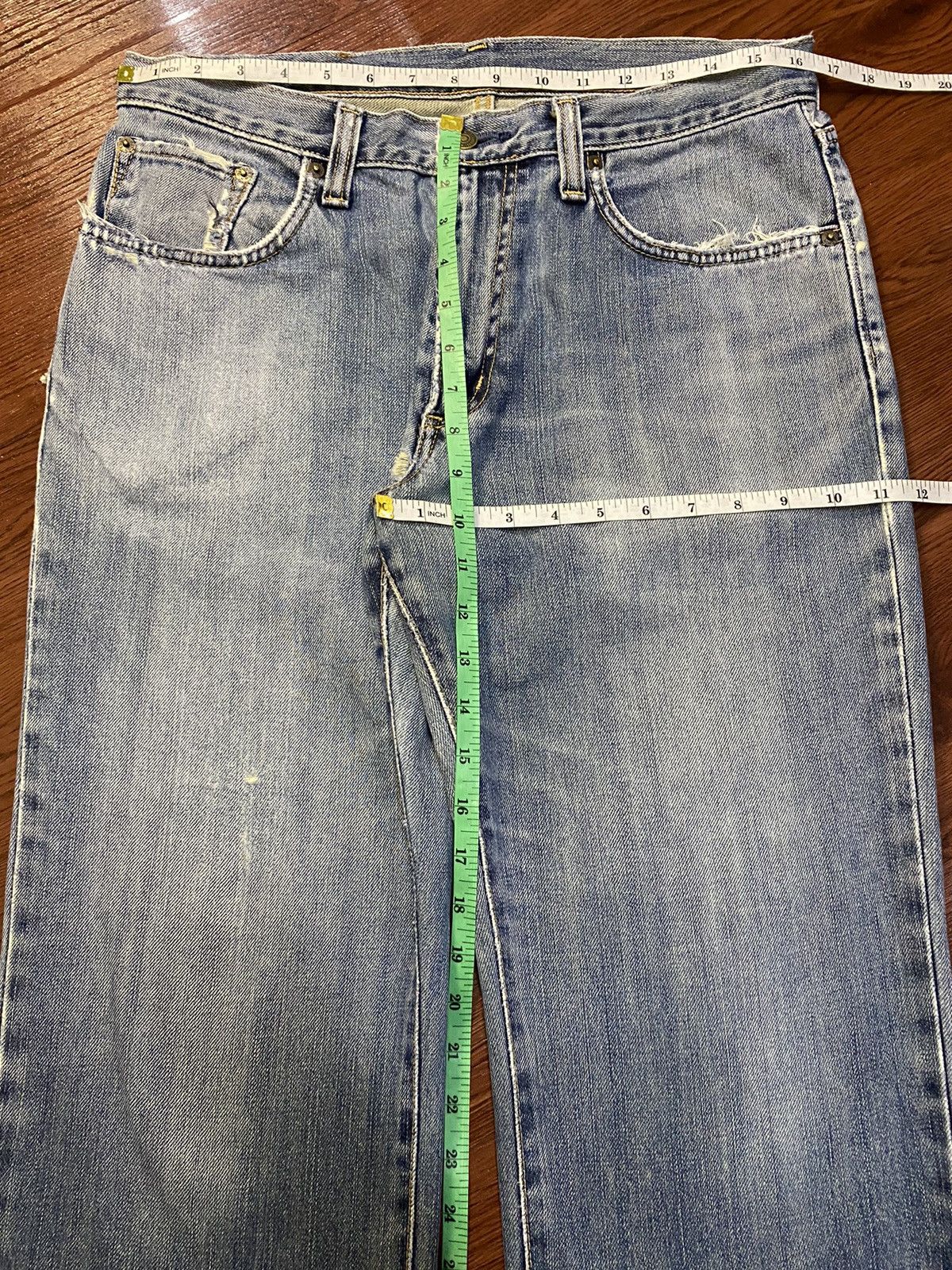 Edwin Vintage Edwin404 Japan Faded Wash Baggy Jeans Size US 34 / EU 50 - 16 Thumbnail