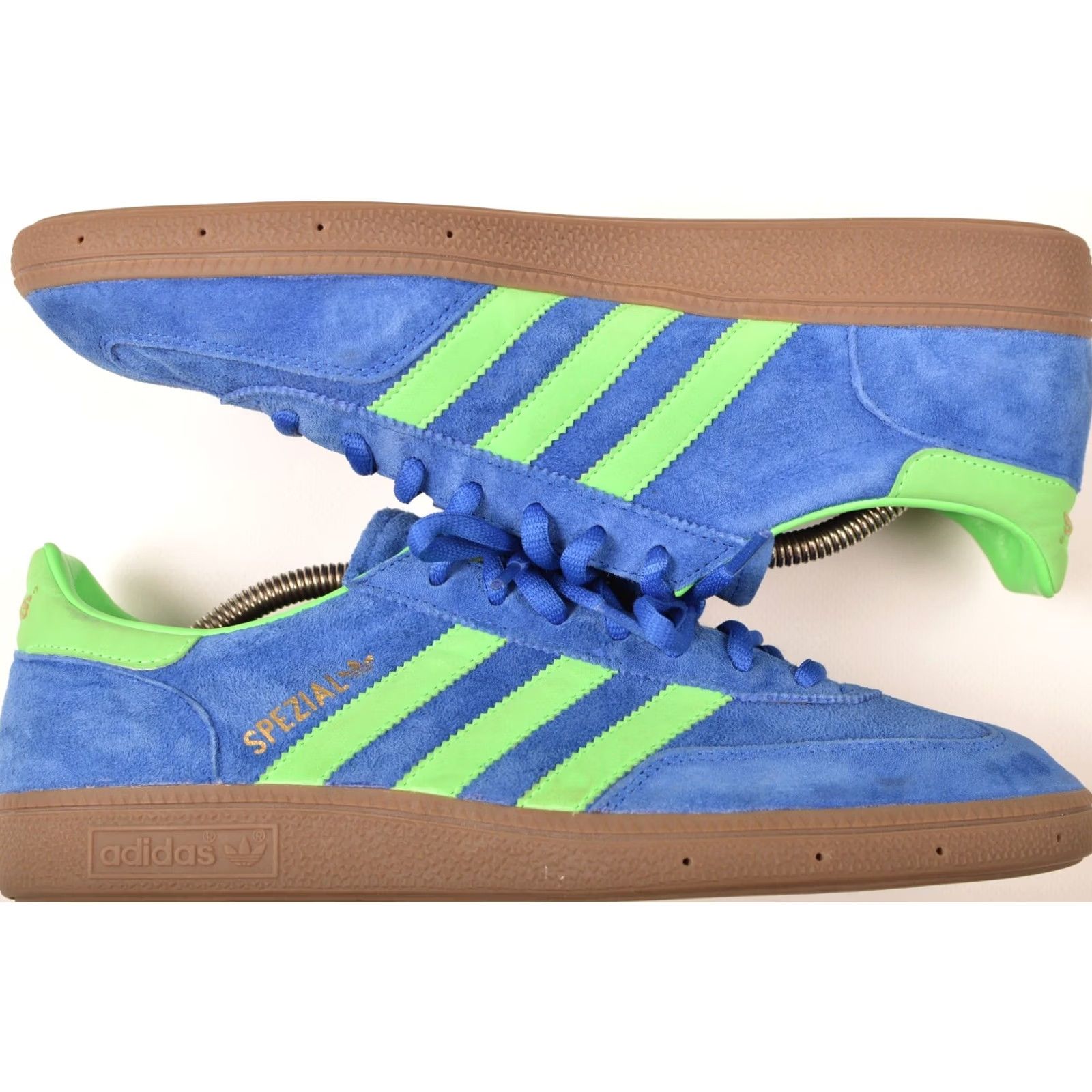 Adidas Adidas Originals Spezial True Blue / Green Zest / Metallic Gold Sneaker Mens US 9 1/2 Blue Q23095 Size US 9 / EU 42 - 5 Thumbnail