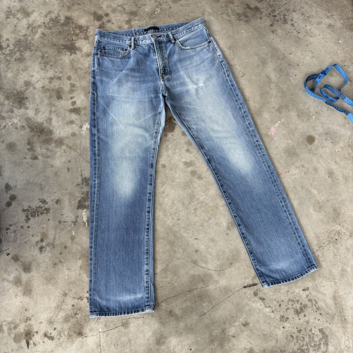 Japanese Brand 36x30.5 Vintage Japanese Brand Faded Denim Jean Pants Size US 36 / EU 52 - 7 Thumbnail