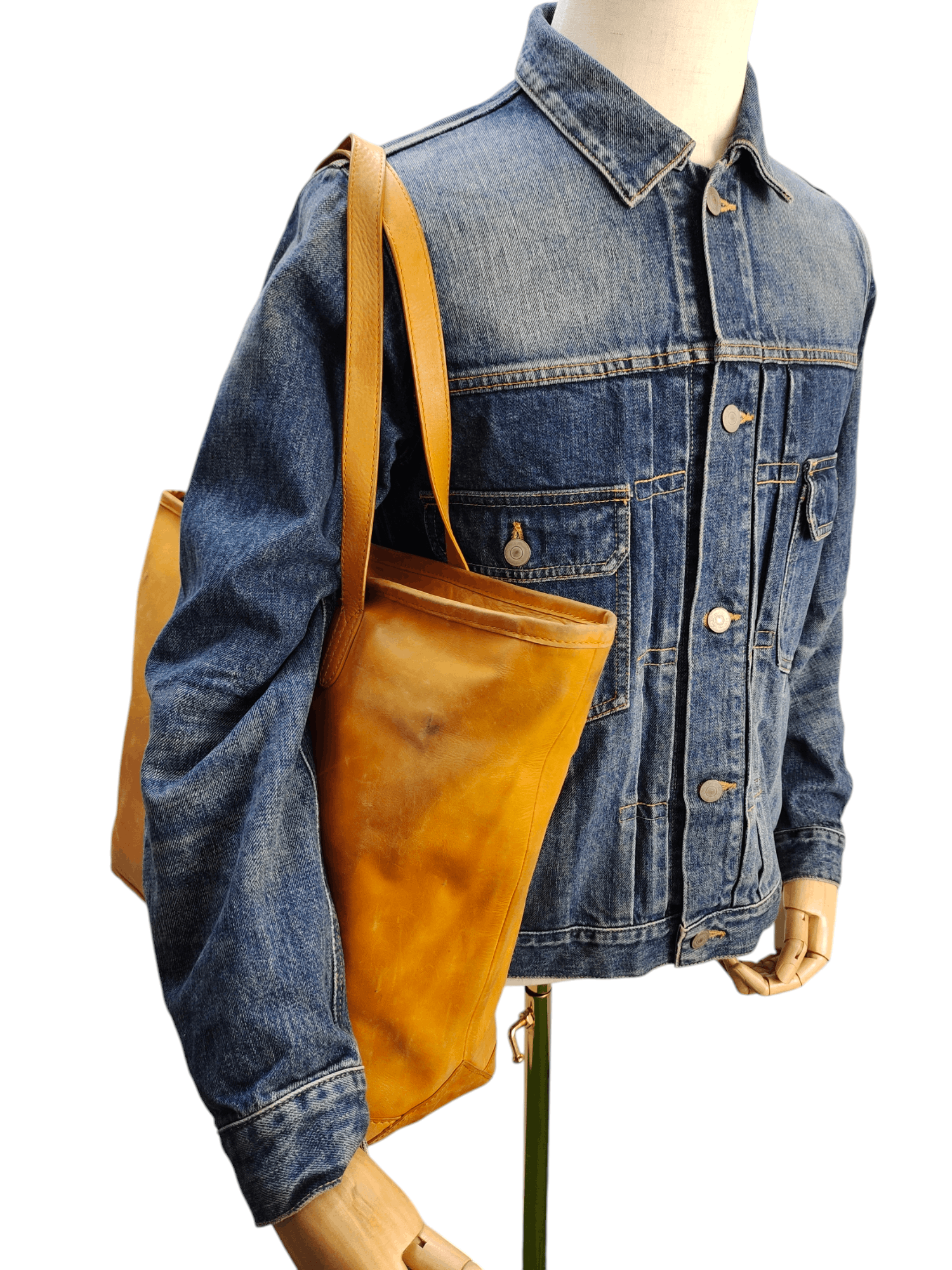 Comme des Garcons Vintage Nano Universal Japan Patina Leather Tote Bag Size ONE SIZE - 3 Thumbnail