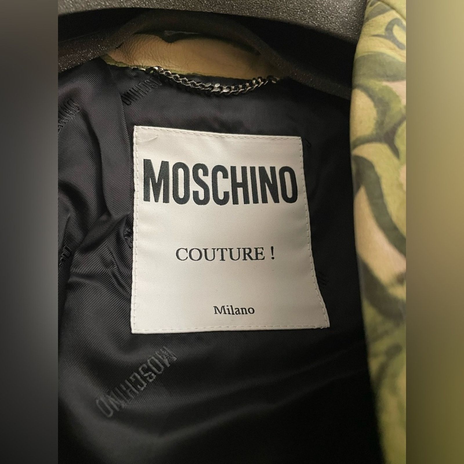 Moschino Moschino Leather Money Print Biker Jacket Limited Size 40 Size S / US 4 / IT 40 - 4 Thumbnail