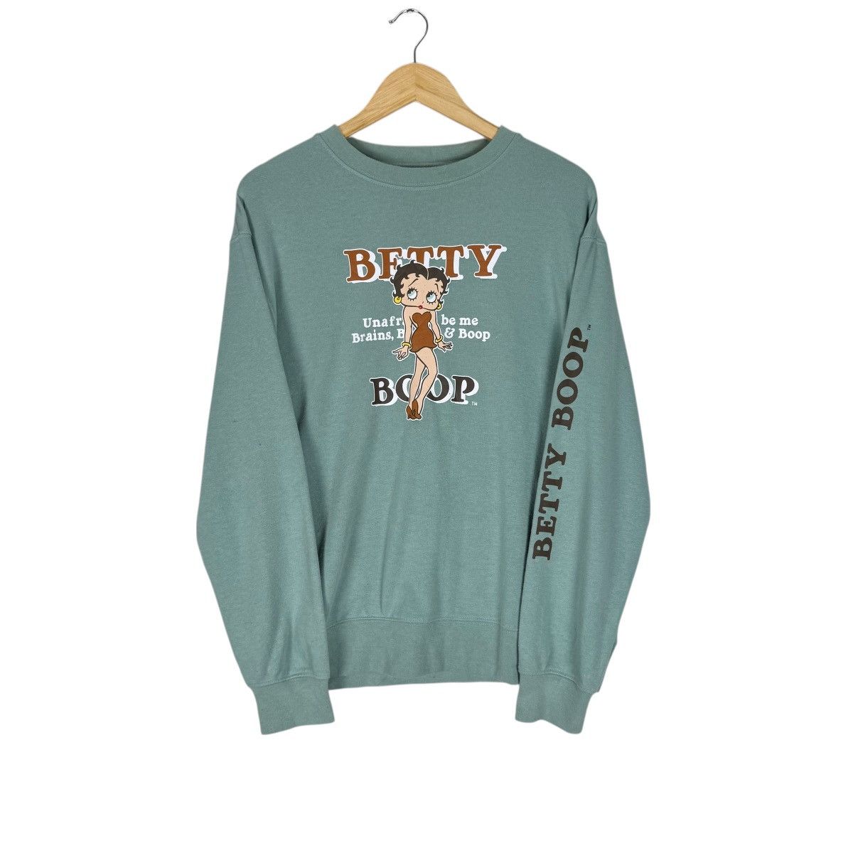 Sweaty Betty ⚡️BETTY BOOP BERJALAN MALAM SWEATSHIRTS CREWNECK Size L / US 10 / IT 46 - 1 Thumbnail