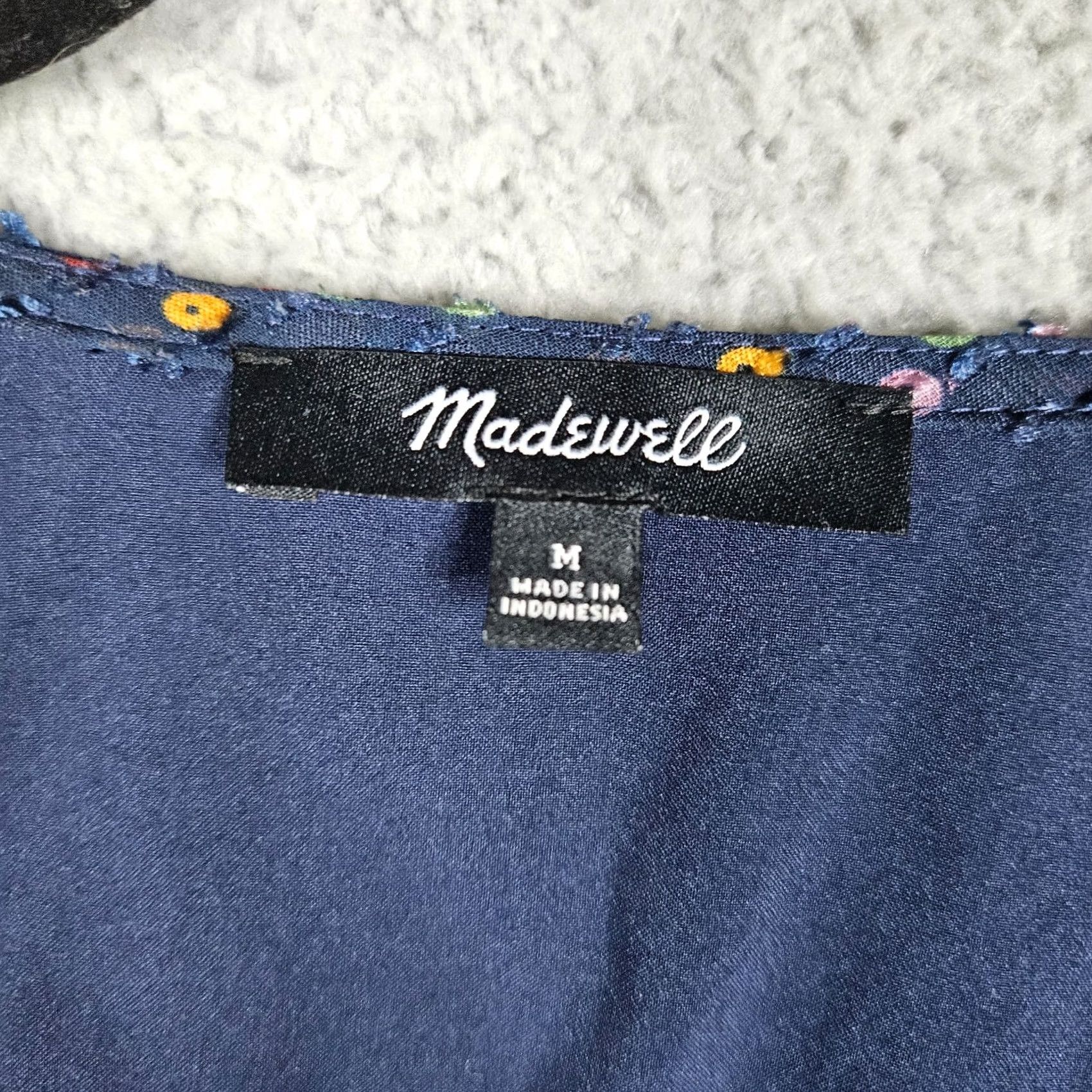 Madewell Madewell Blouse V-Neck Long Sleeve Polka Dot Size M Multicolor Women's Shirt Regular Size M / US 6-8 / IT 42-44 - 7 Thumbnail