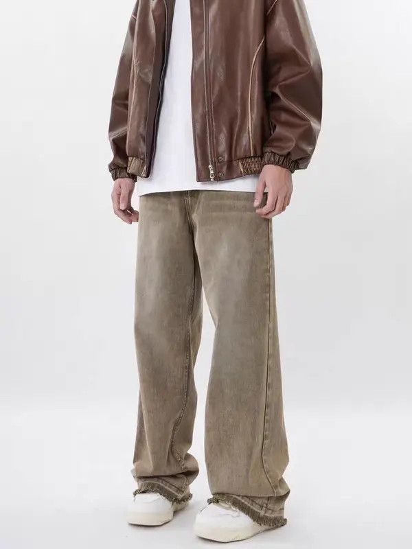 VIBE Vintage Maillard Brown Washed Distressed Jeans Size US 30 / EU 46 - 3 Thumbnail