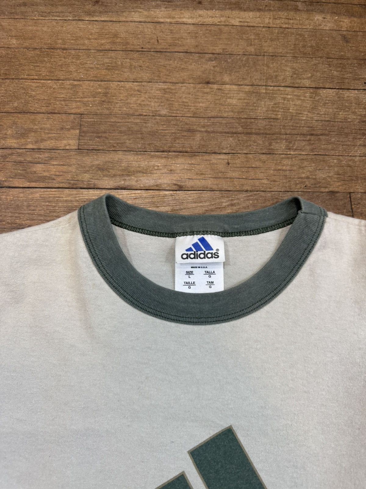 Adidas Vintage Adidas Ringer Shirt Size US L / EU 52-54 / 3 - 2 Thumbnail