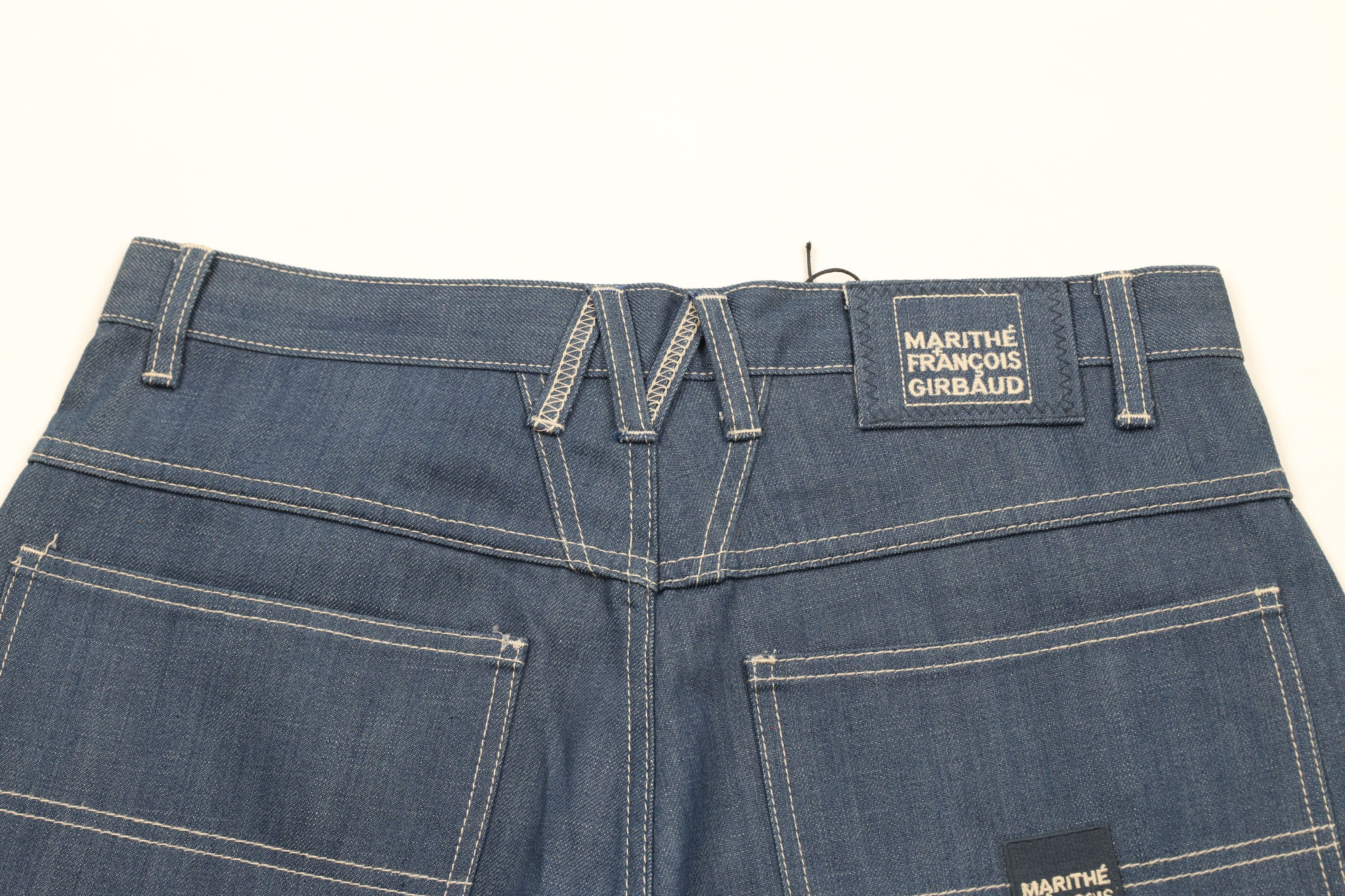 Marithe + Francois Girbaud × Vintage NOS Vintage 90s Marithe Francois Girbaud Denim Jean Shorts Size US 33 - 8 Thumbnail