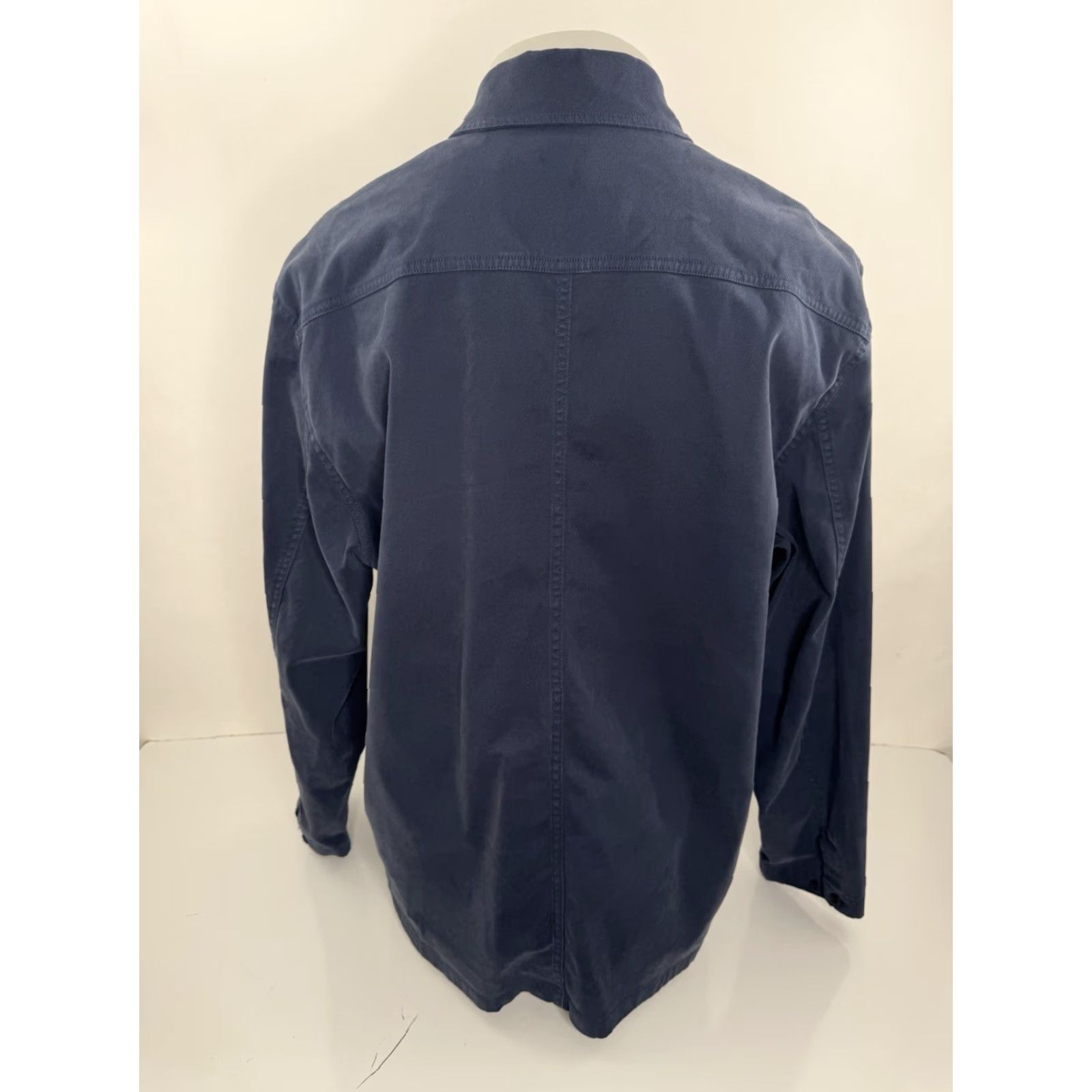 Faherty FAHERTY Mens XL Jacket Field Blue Cotton Blend Smock Ranch Size US XL / EU 56 / 4 - 3 Thumbnail