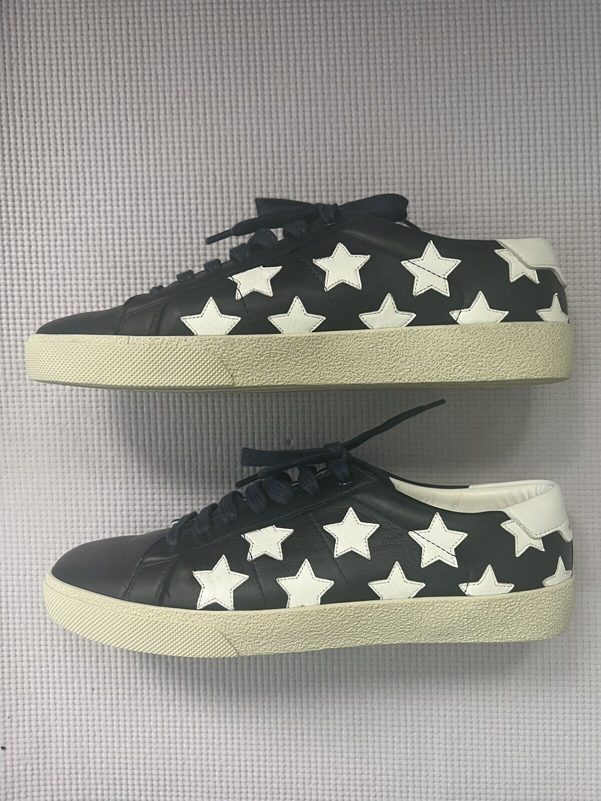 Saint Laurent Paris Star Court Classic Navy Leather Size 40 Size US 7 / EU 40 - 4 Thumbnail