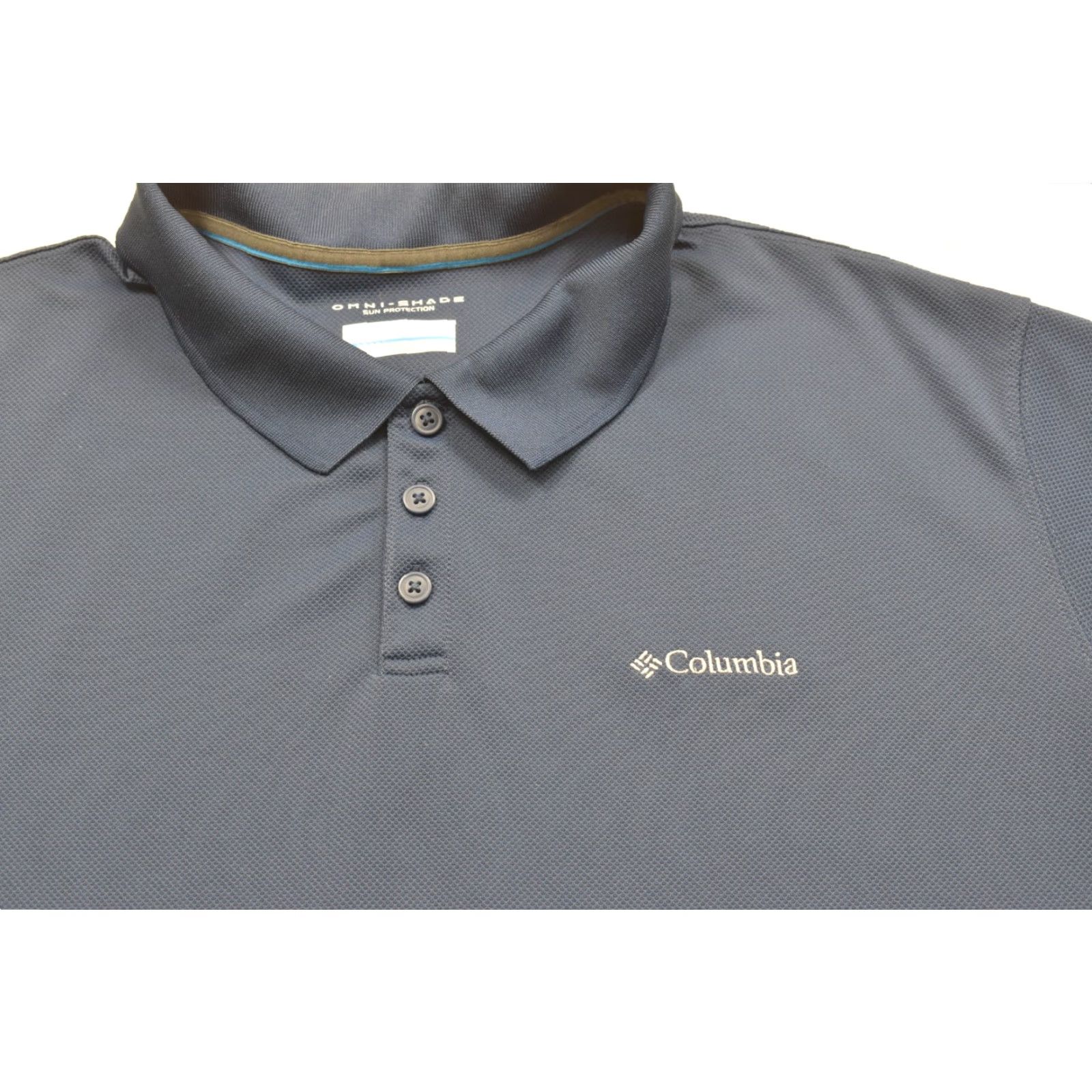 Vintage Columbia Polo Shirt Short Sleeve Navy Blue 2XT Tall Mens Regular 2XL Logo Golf Polo Shirt Size US XXL / EU 58 / 5 - 5 Thumbnail