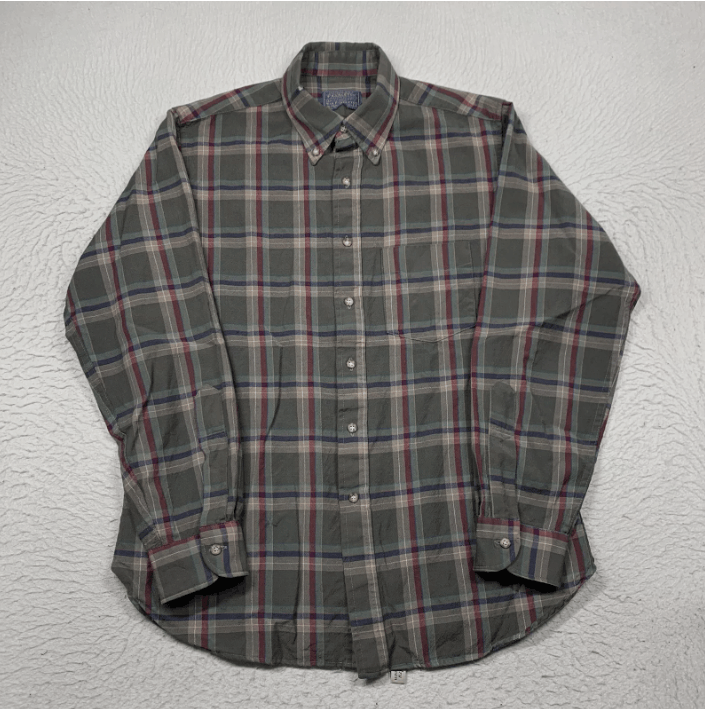 Pendleton Vintage Pendleton Shirt Mens Large Gray Plaid Long Sleeve Size US L / EU 52-54 / 3 - 1 Thumbnail