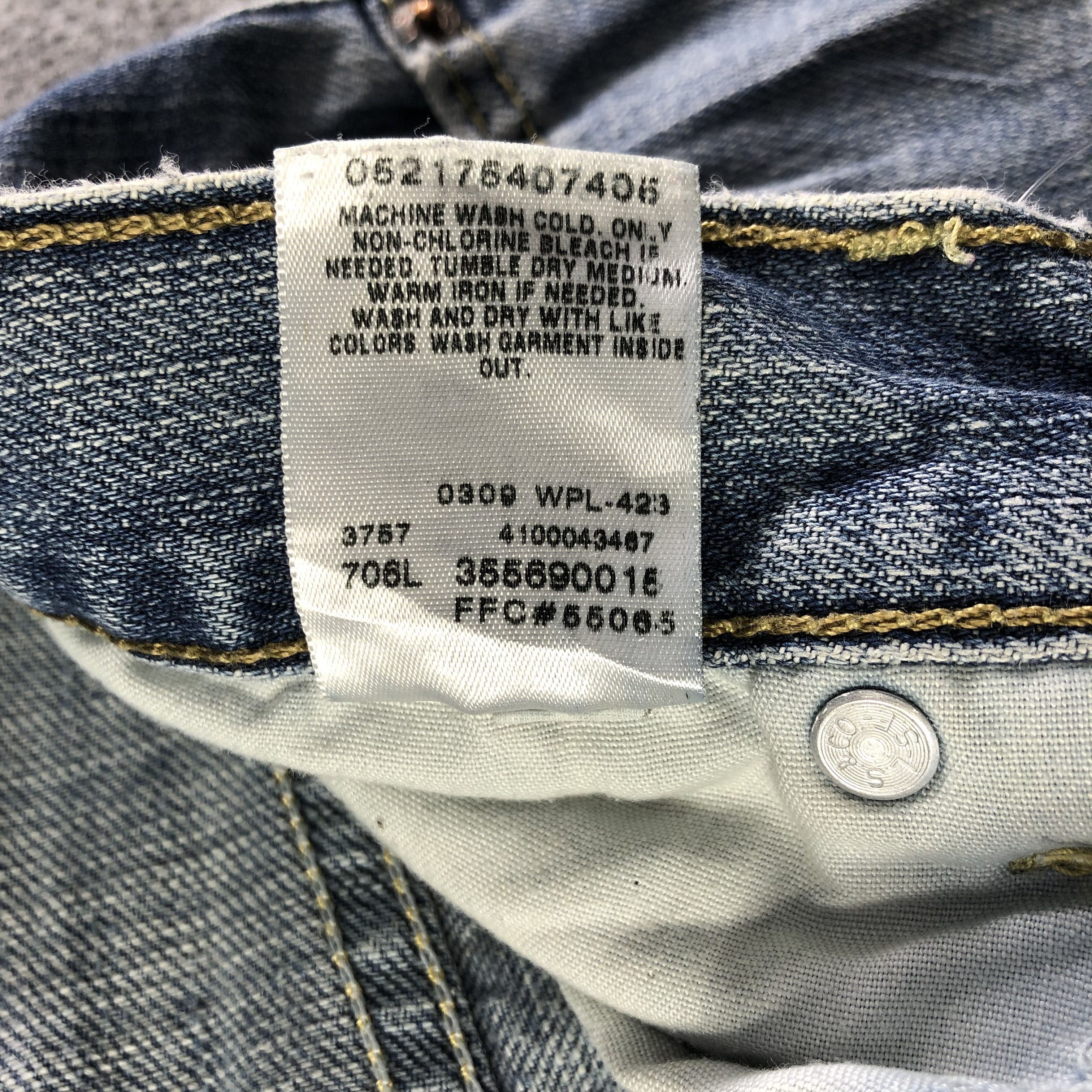 Levi's × Vintage Vintage Levis 569 Jeans-J4462 Size 37" - 10 Thumbnail