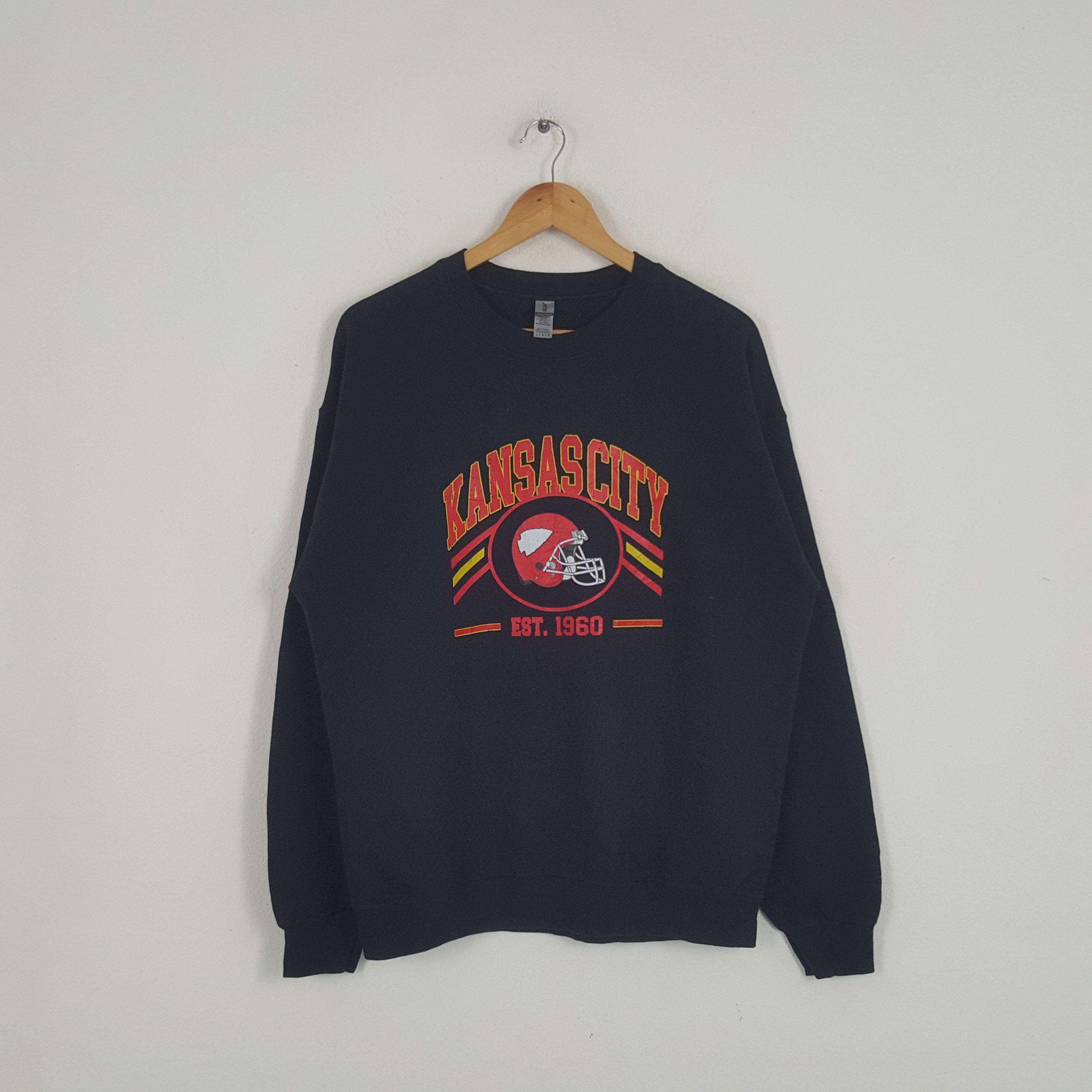 NFL × Vintage Vintage Kansas City American Football Team Sweatshirt Size US M / EU 48-50 / 2 - 1 Thumbnail