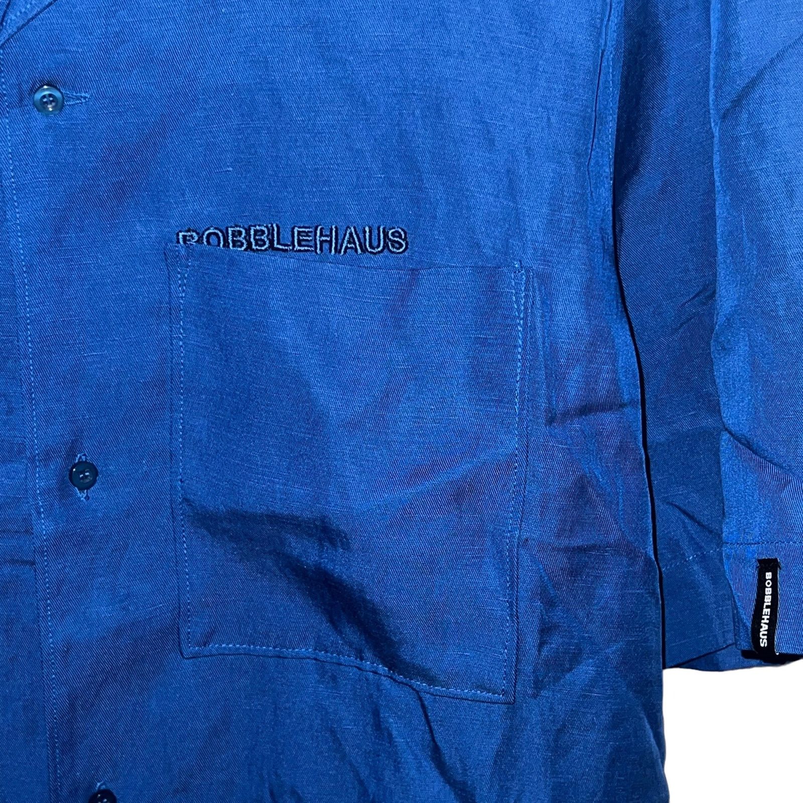 Other BOBBLEHAUS Royal Blue Oversized Button Up Shirt Unisex Size US L / EU 52-54 / 3 - 6 Thumbnail