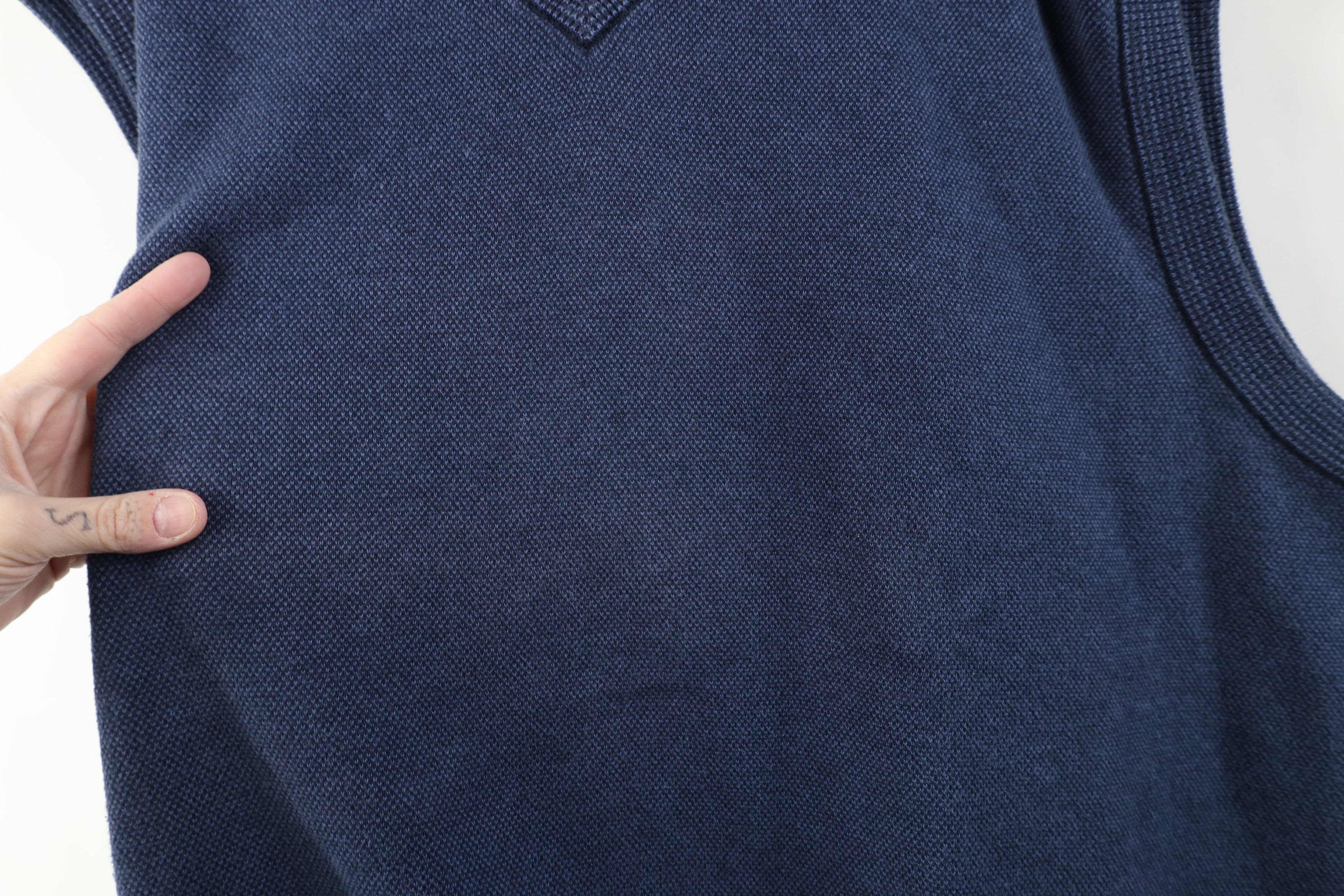 Vintage Vintage 90s Streetwear Thermal Knit V-Neck Sweater Vest Size US XXL / EU 58 / 5 - 4 Thumbnail