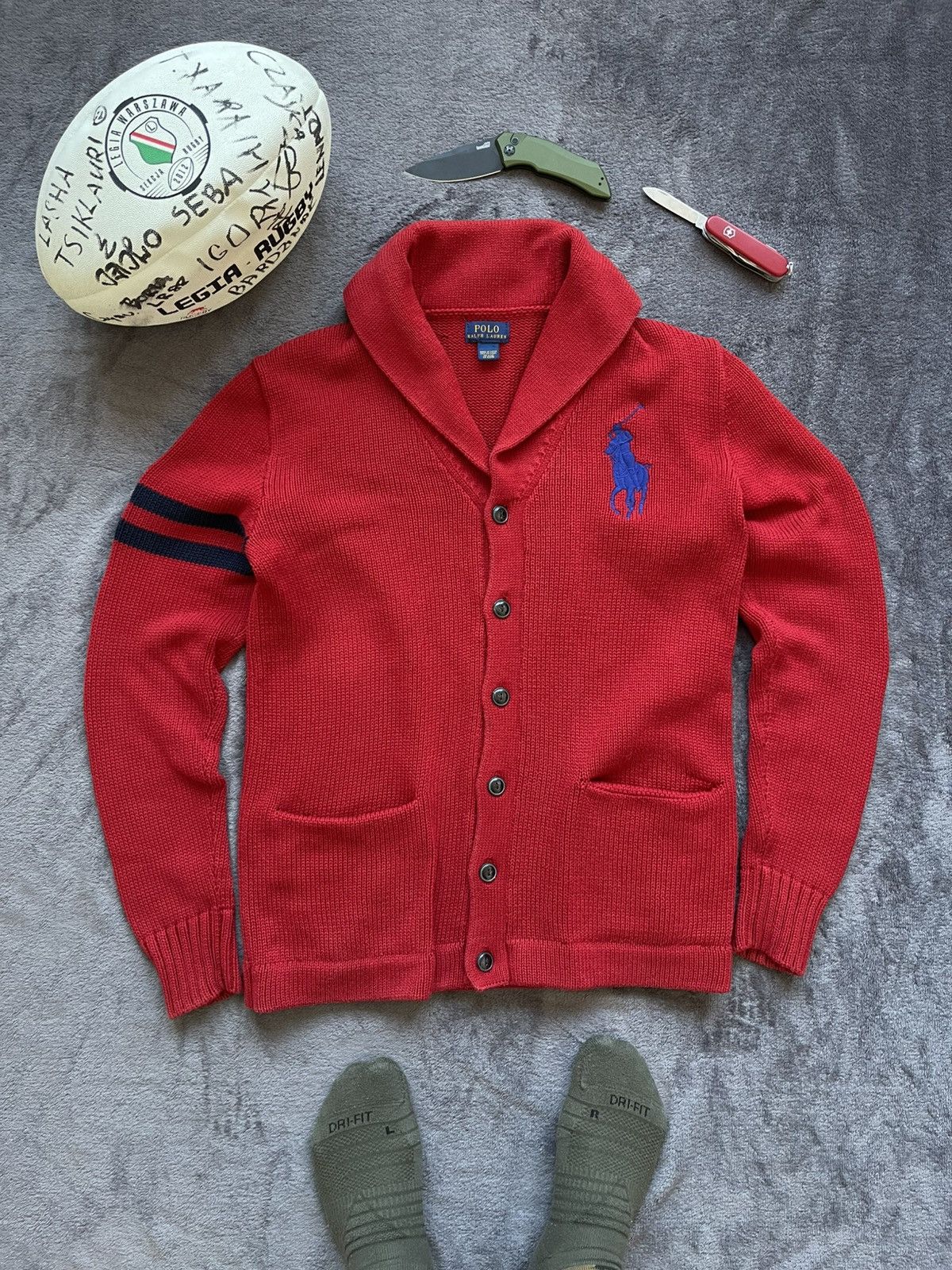 Denim & Supply Ralph Lauren × Polo Ralph Lauren × Ralph Lauren RALPH LAUREN CARDIGAN KNIT SWEATER Y2K OLD MONEY Size US M / EU 48-50 / 2 - 1 Thumbnail